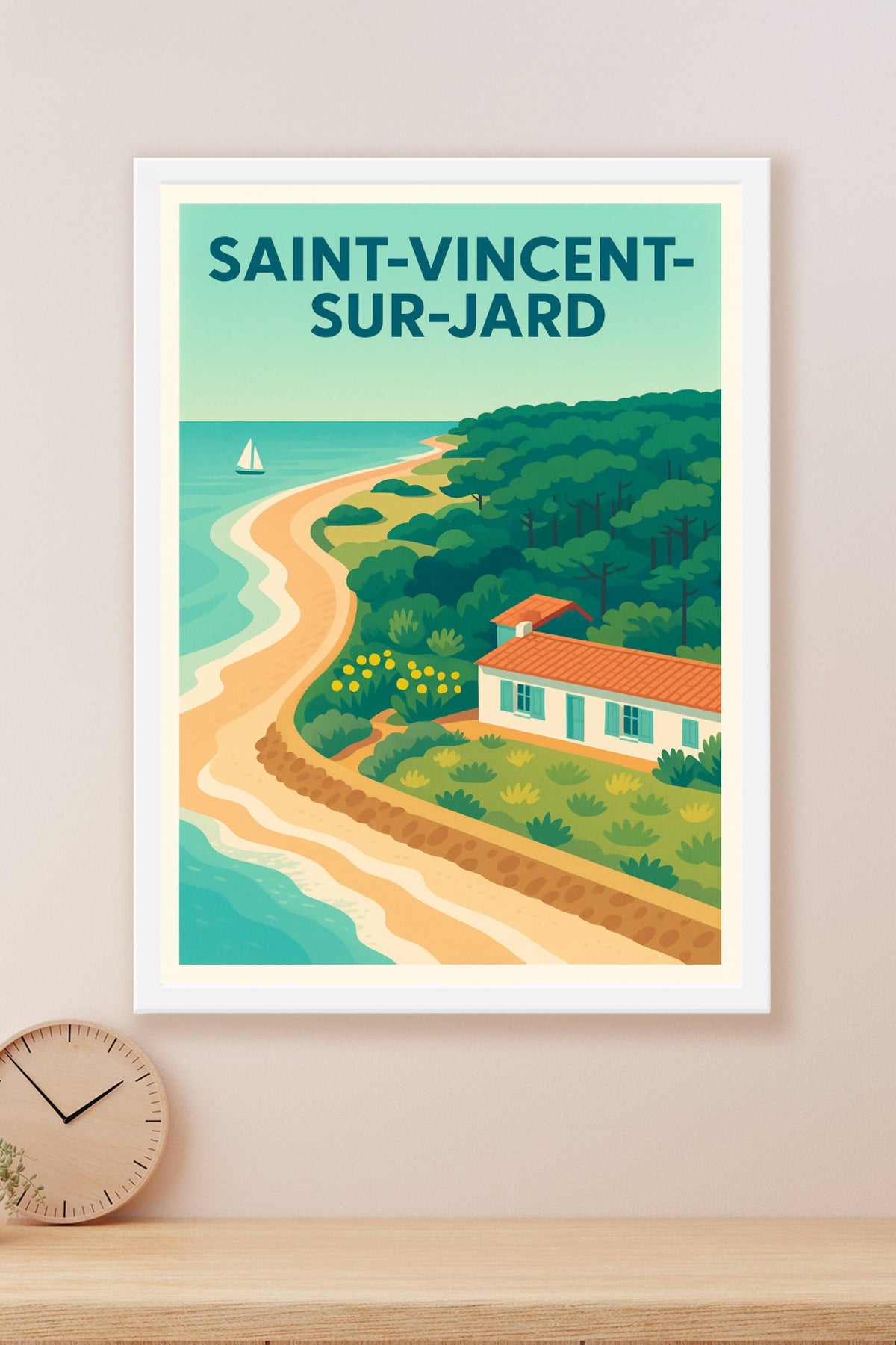 Affiche de Saint-Vincent-sur-Jard - Évasion côtière et nature préservée