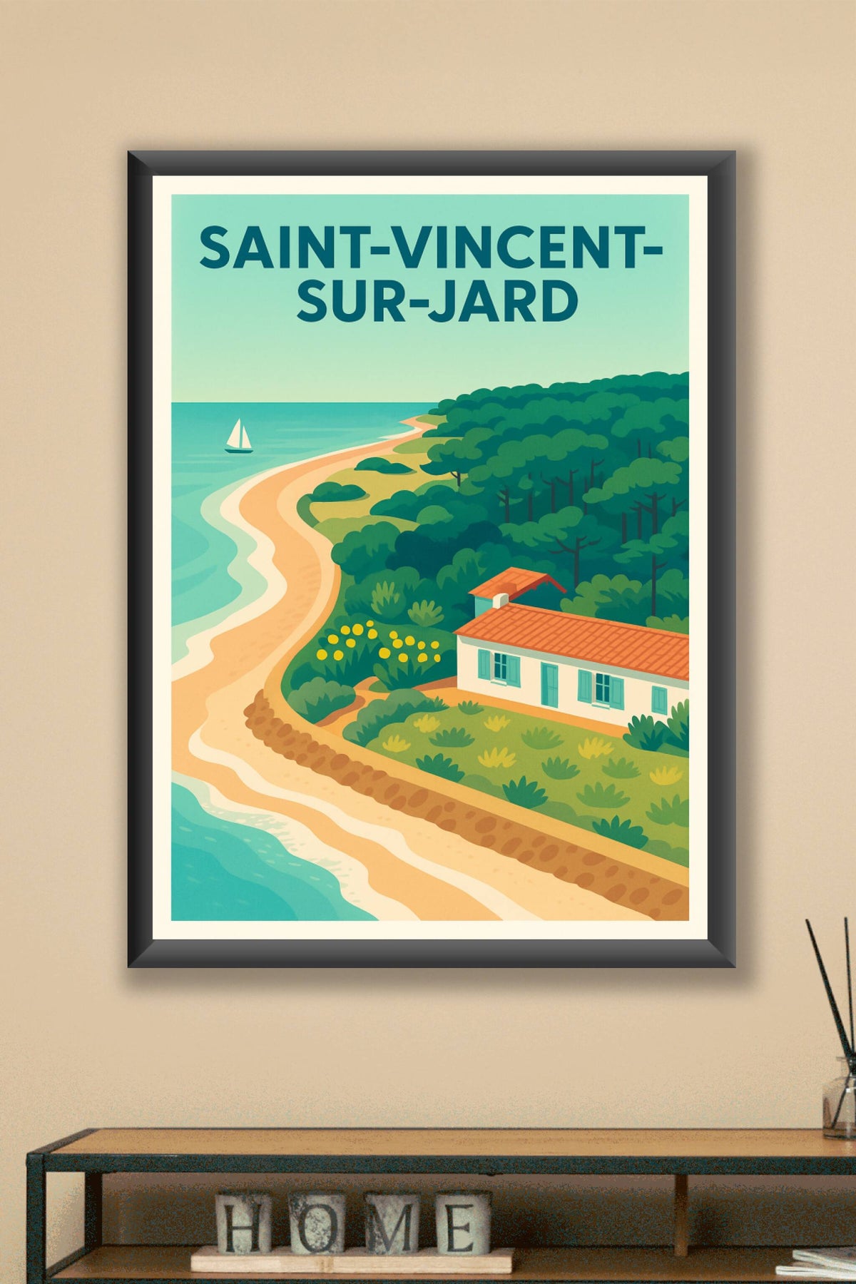 Affiche de Saint-Vincent-sur-Jard - Évasion côtière et nature préservée