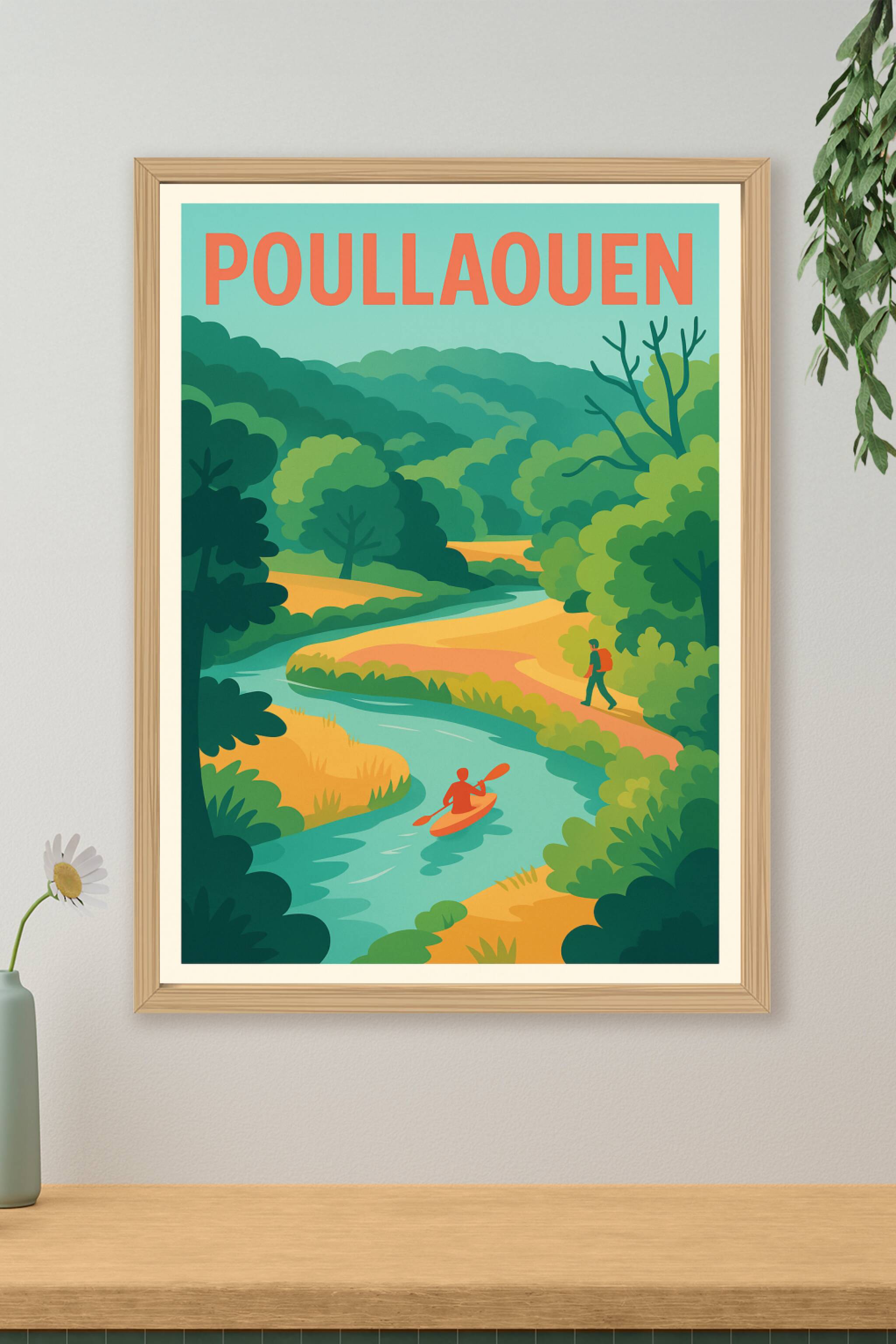 Affiche de Poullaouen - Nature et Aventure au Cœur de la Bretagne