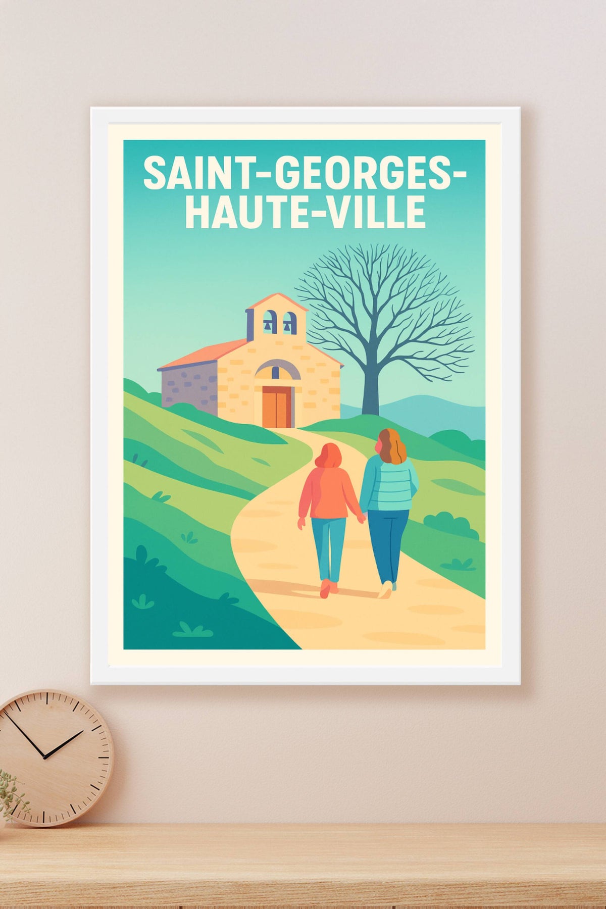 Affiche de Saint-Georges-Haute-Ville - Promenade paisible au cœur de la campagne