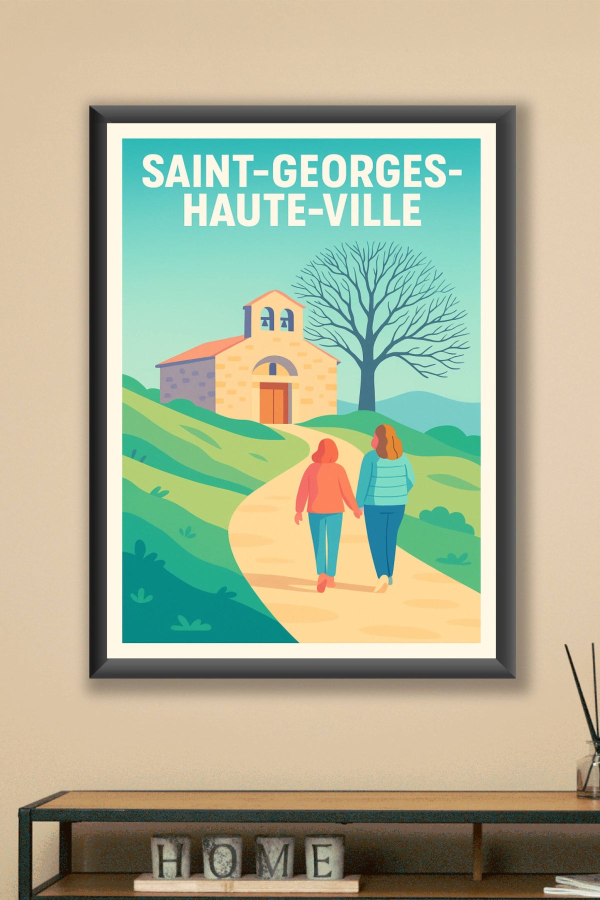 Affiche de Saint-Georges-Haute-Ville - Promenade paisible au cœur de la campagne