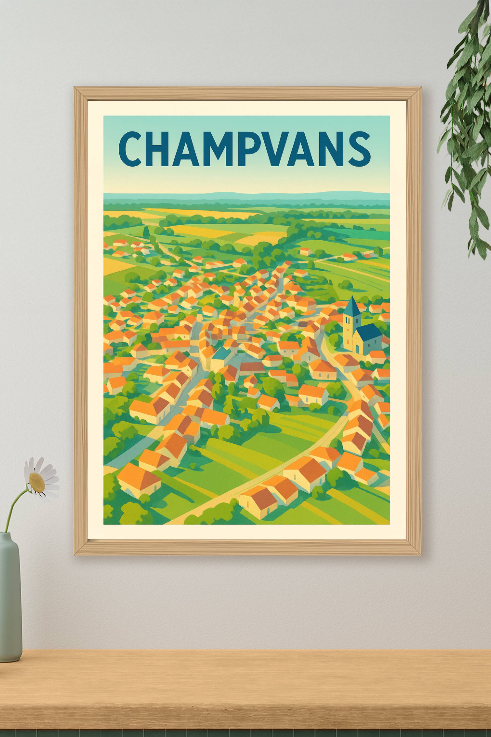 Affiche de Champvans - Un village pittoresque à découvrir