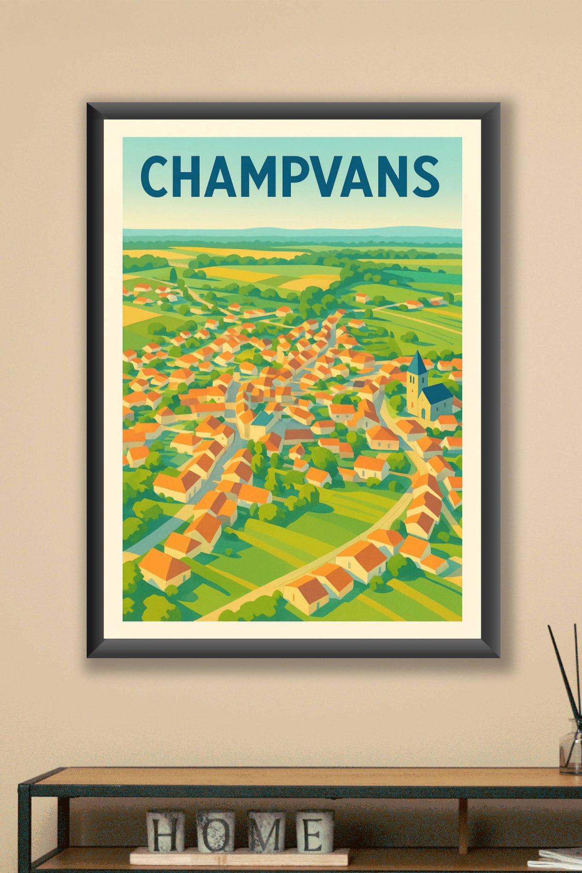 Affiche de Champvans - Un village pittoresque à découvrir