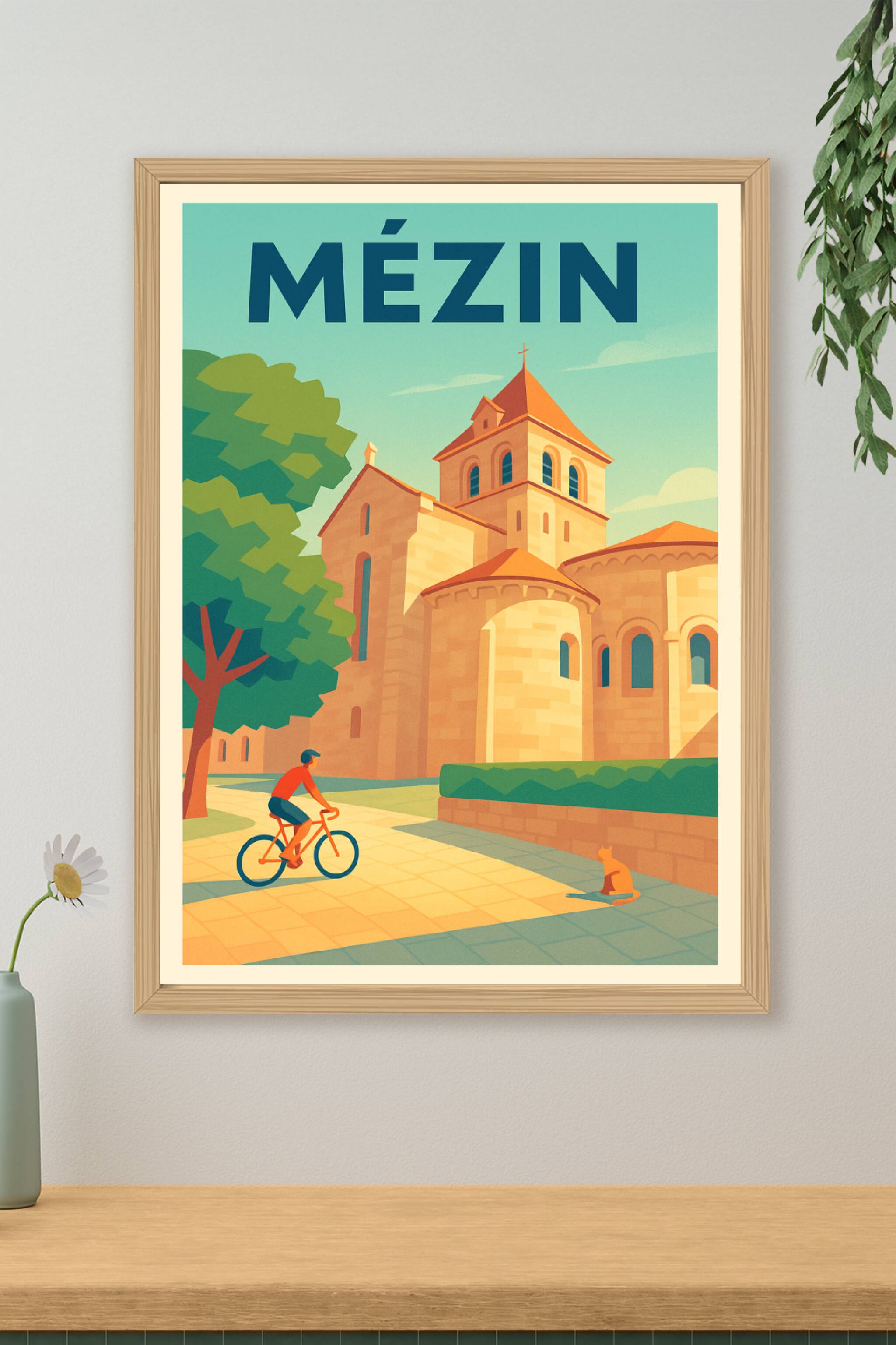 Affiche de Mézin - Charme et sérénité au cœur de la bastide