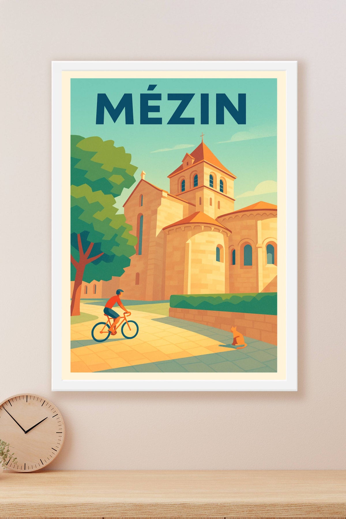 Affiche de Mézin - Charme et sérénité au cœur de la bastide