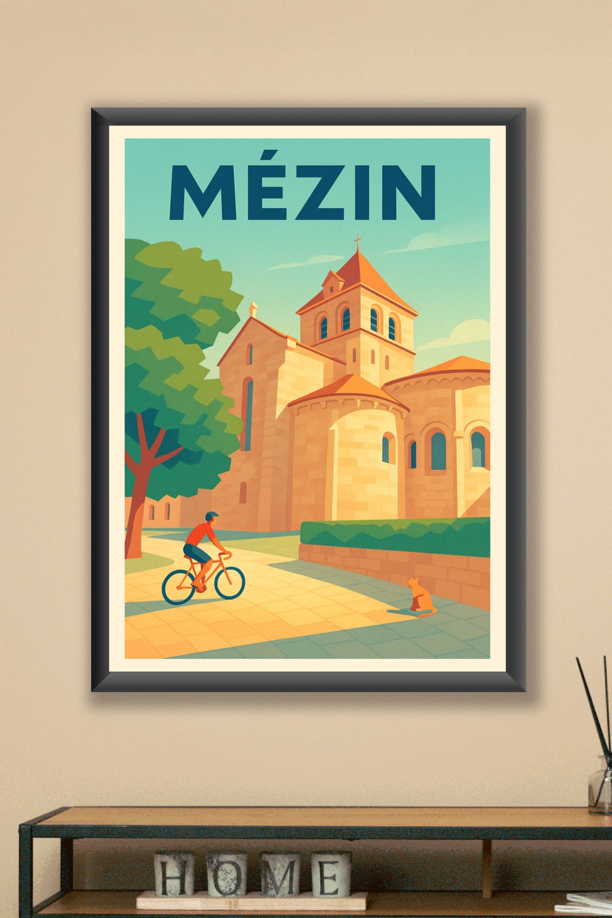 Affiche de Mézin - Charme et sérénité au cœur de la bastide