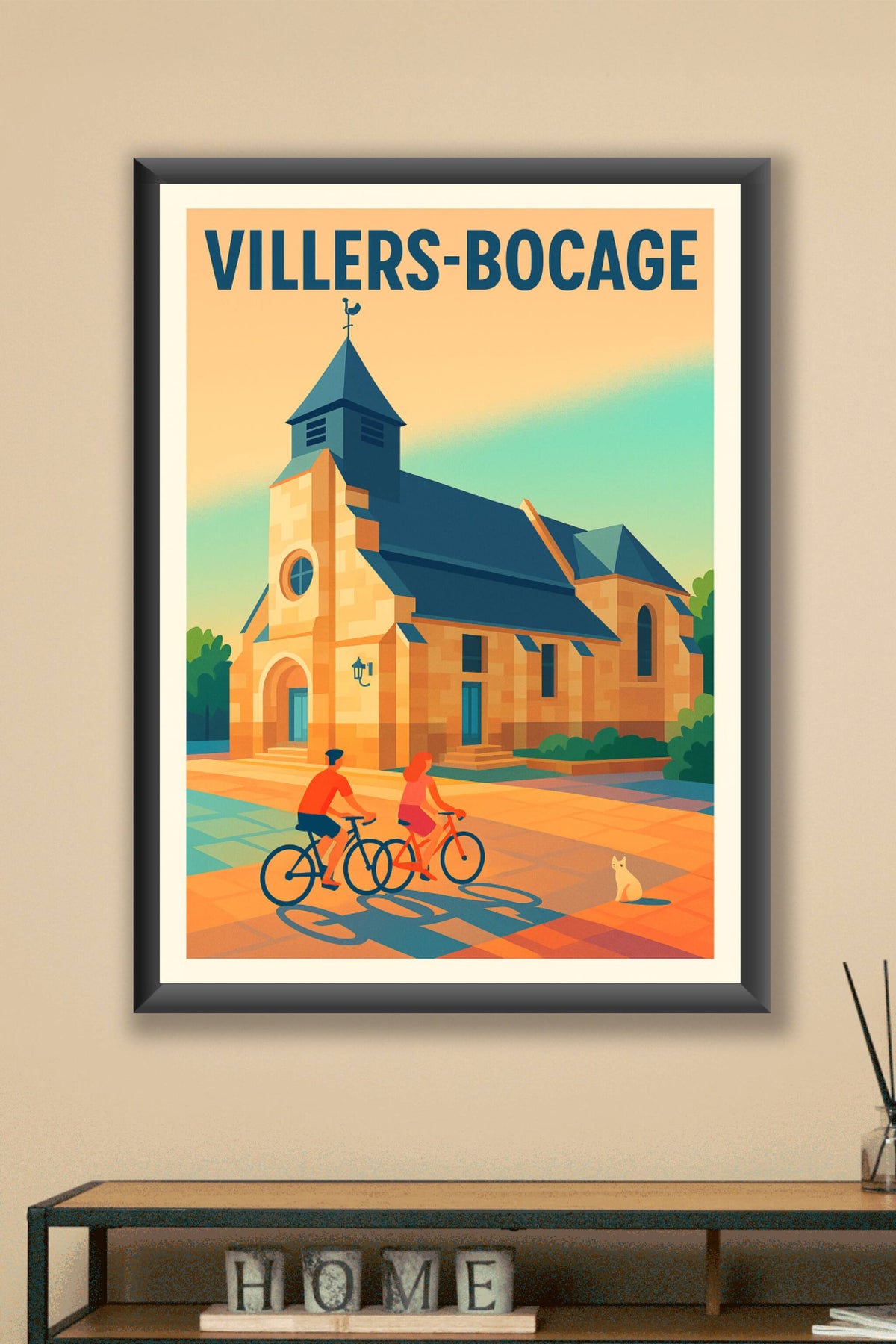 Affiche de Villers-Bocage - Charme paisible du bocage normand