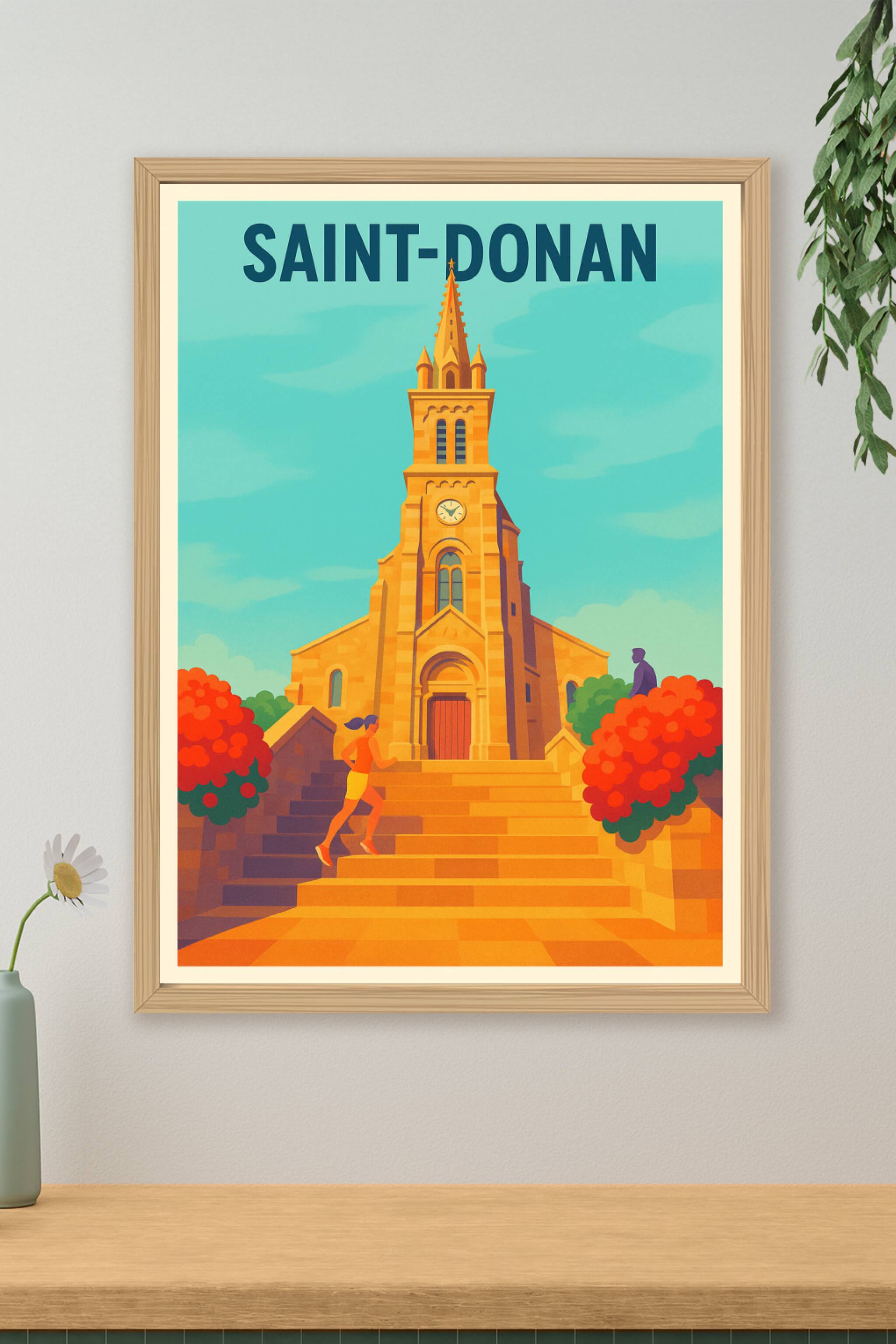 Affiche de Saint-Donan - Charme et authenticité en pleine lumière
