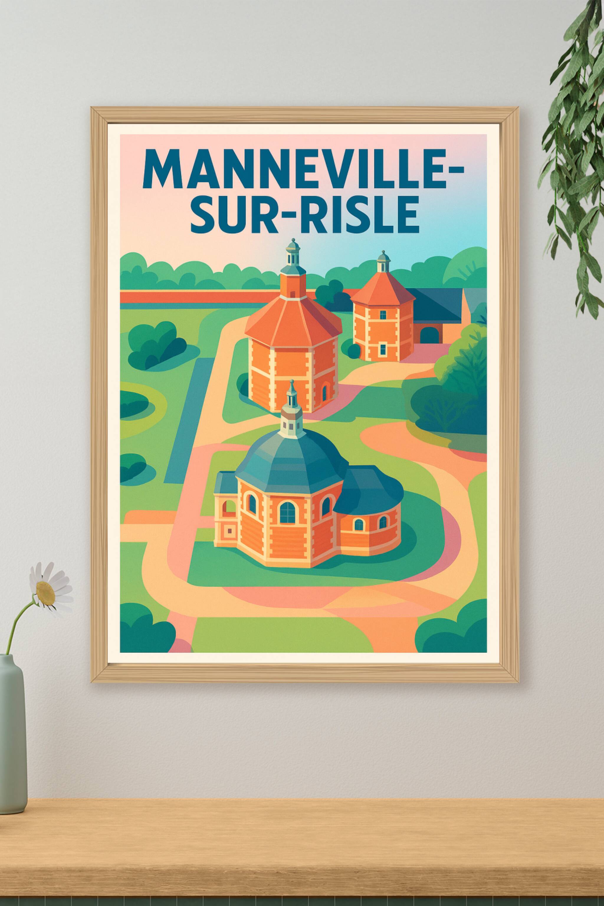 Affiche de Manneville-sur-Risle - Charme et Histoire normande