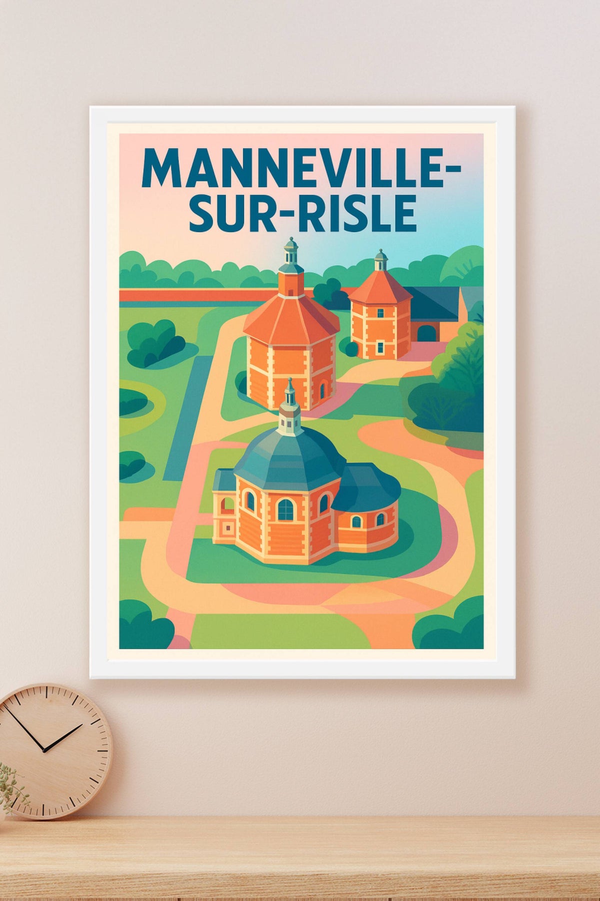 Affiche de Manneville-sur-Risle - Charme et Histoire normande