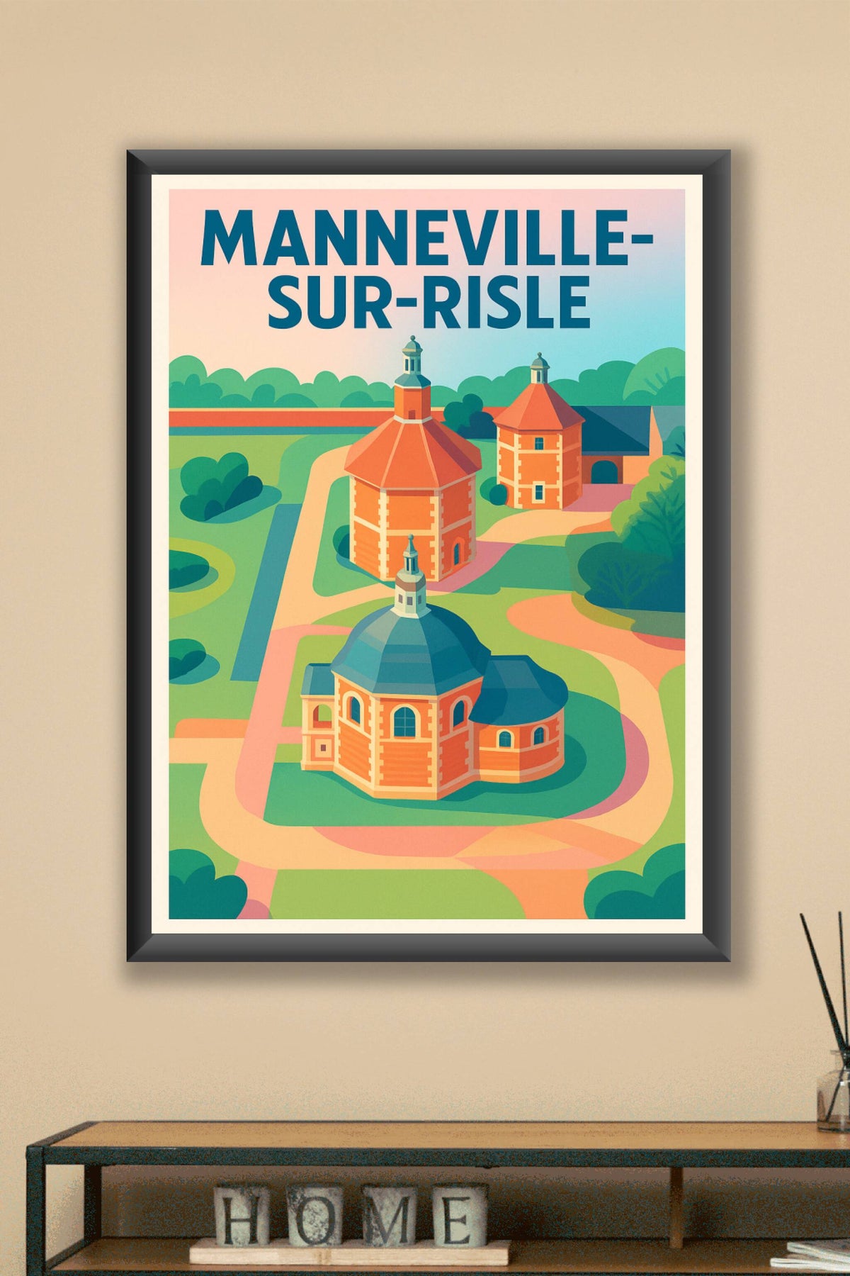 Affiche de Manneville-sur-Risle - Charme et Histoire normande