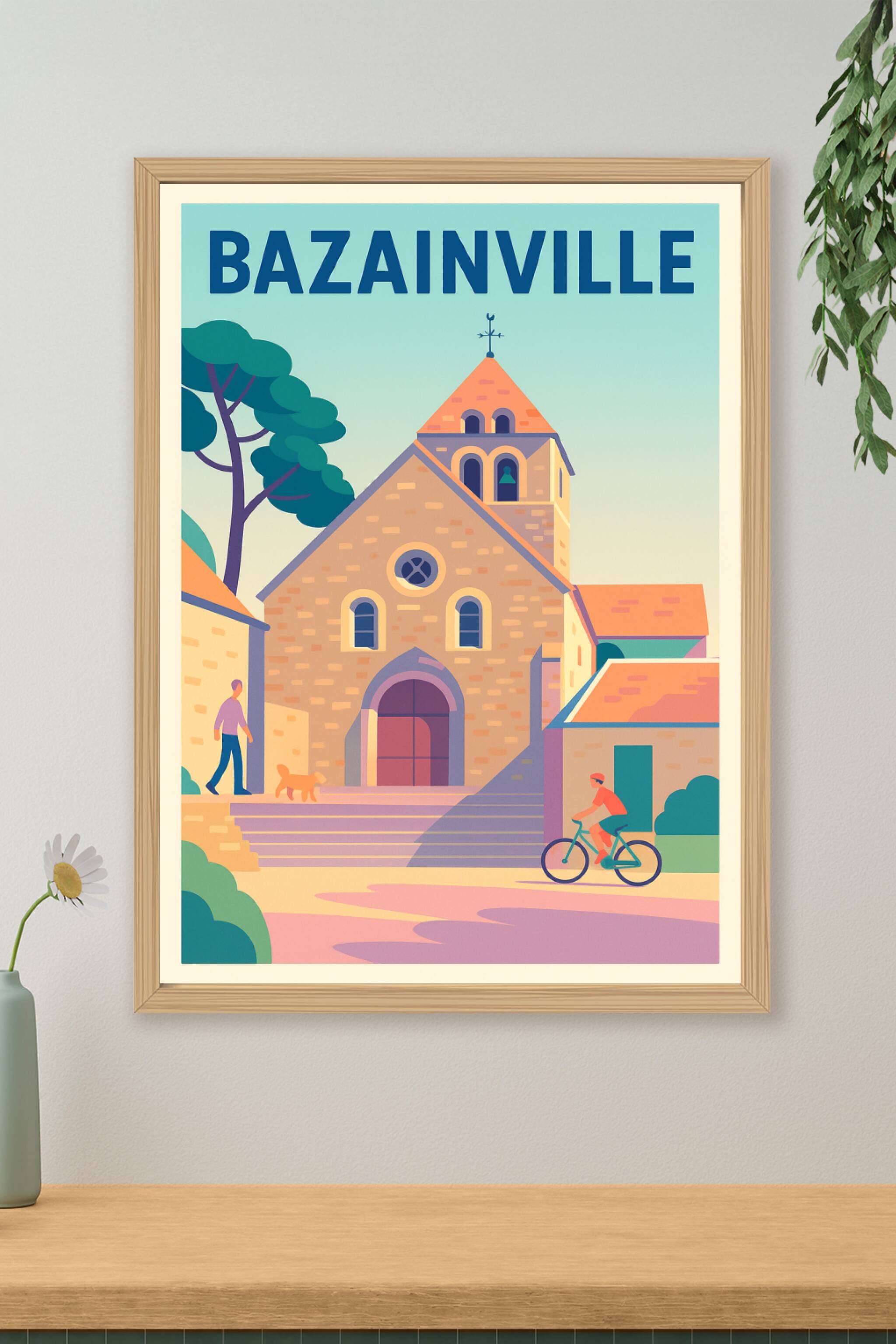 Affiche de Bazainville - Charme paisible et architecture typique