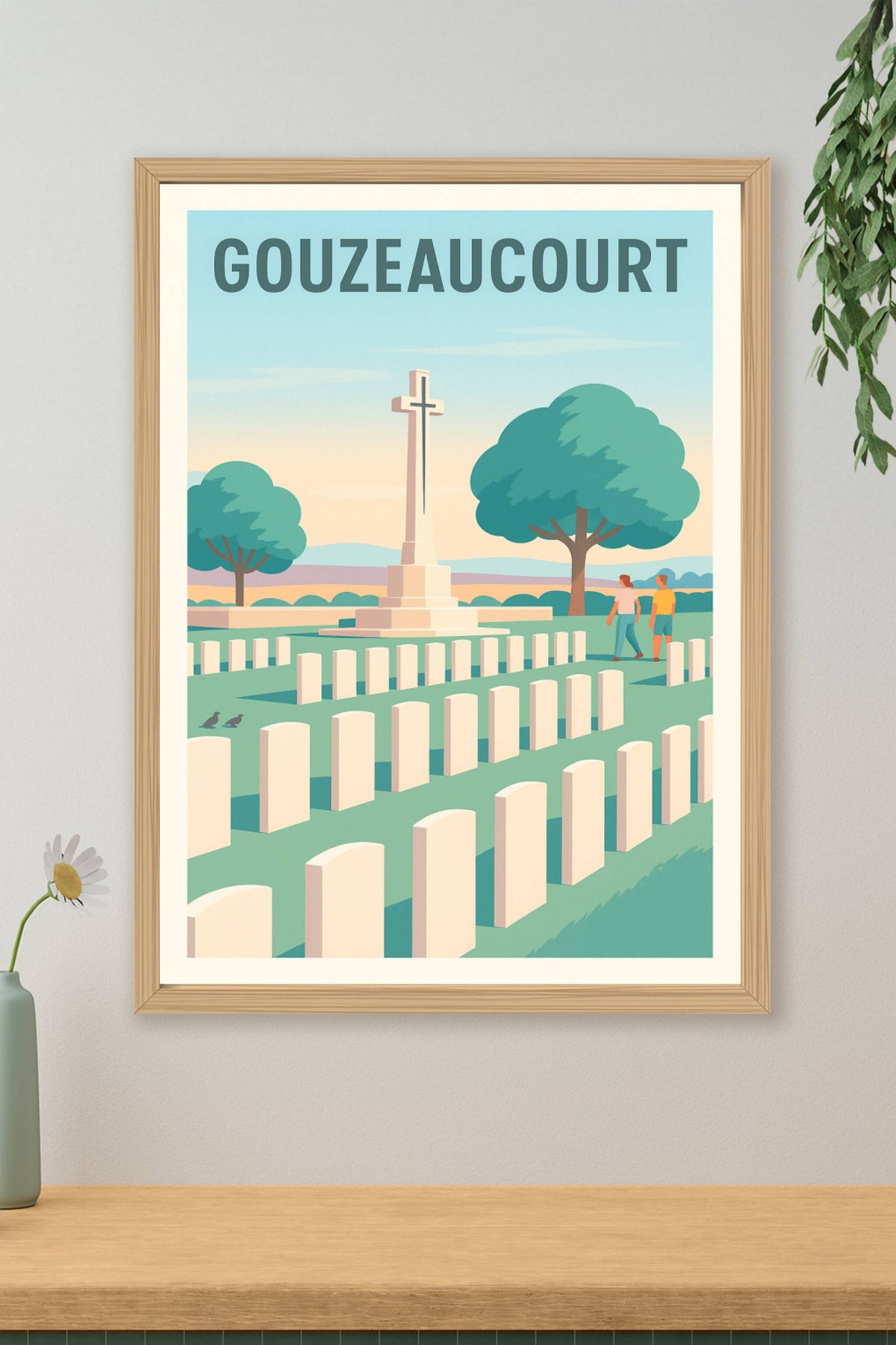 Affiche de Gouzeaucourt - Mémoire et Sérénité au Cimetière Militaire