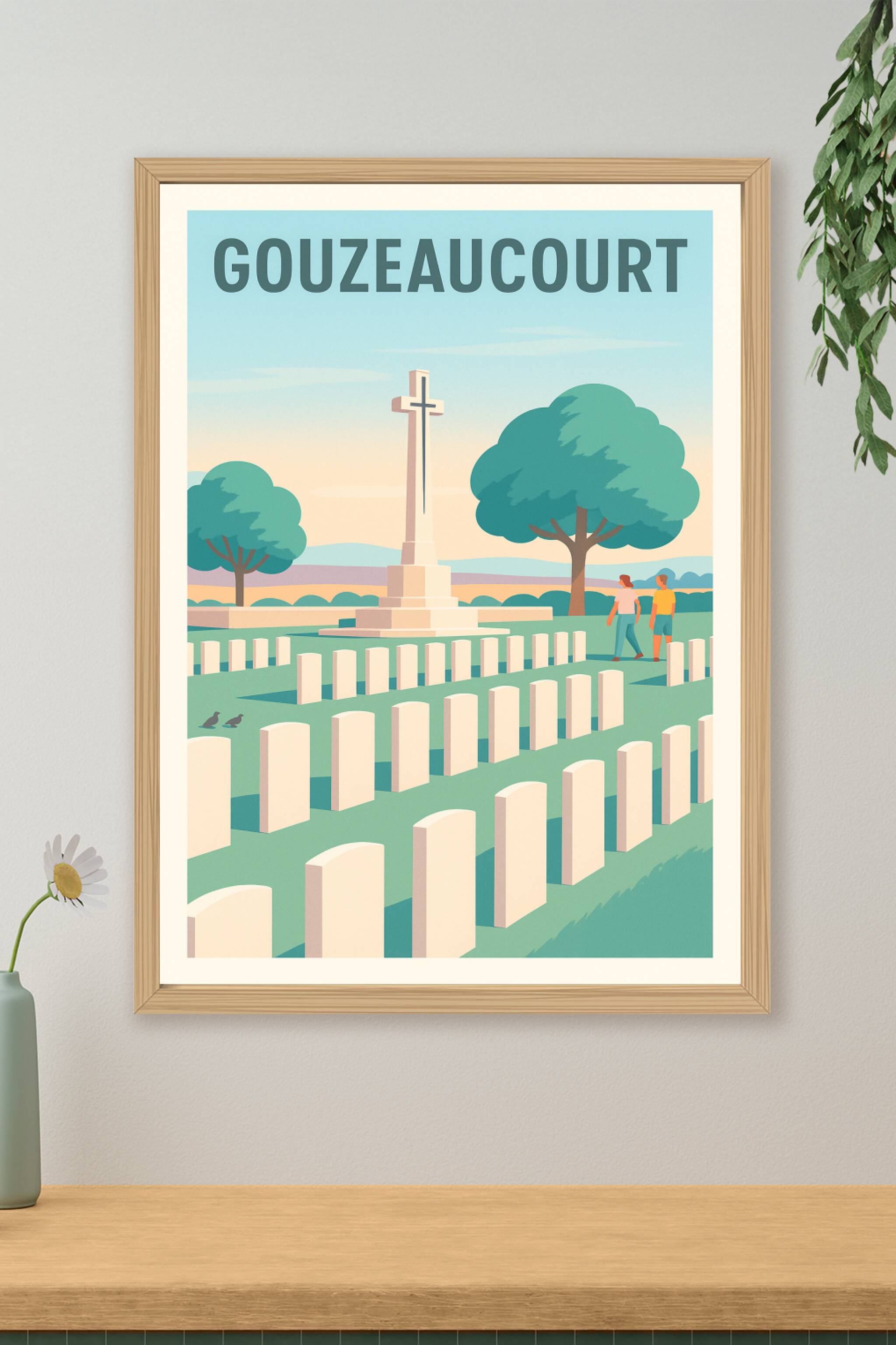 Affiche de Gouzeaucourt - Mémoire et Sérénité au Cimetière Militaire