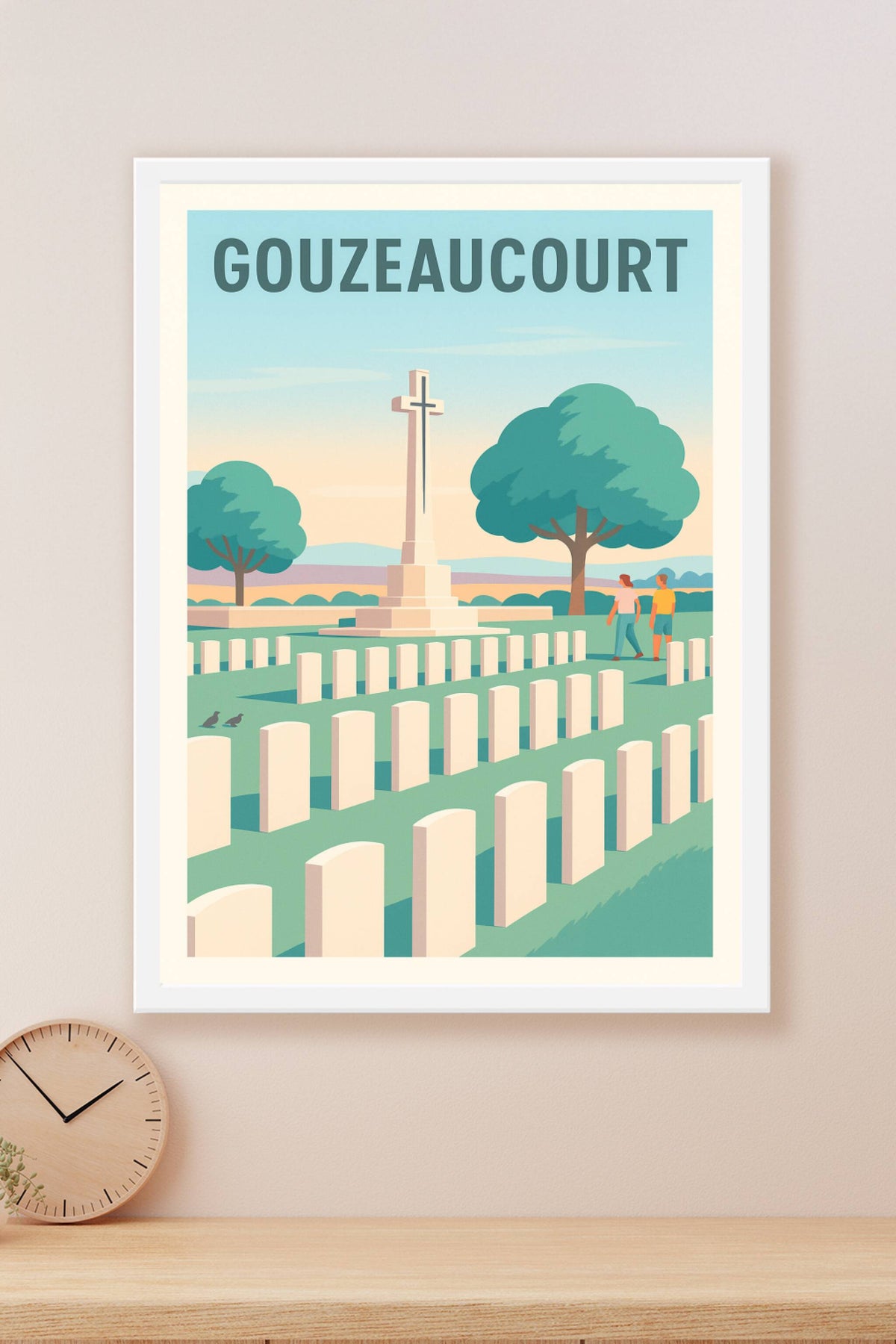 Affiche de Gouzeaucourt - Mémoire et Sérénité au Cimetière Militaire