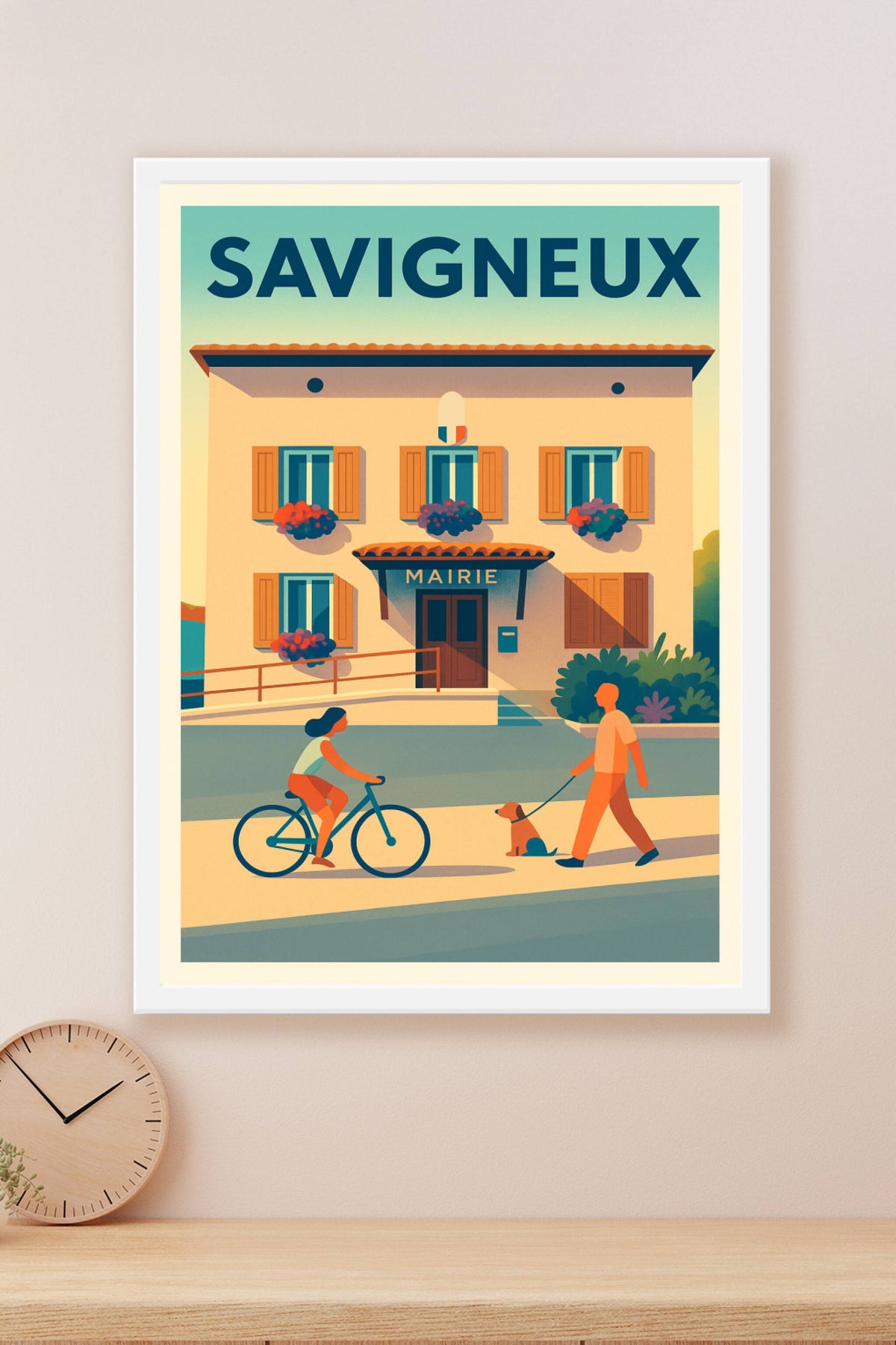 Affiche de Savigneux - Charme paisible et quotidien animé