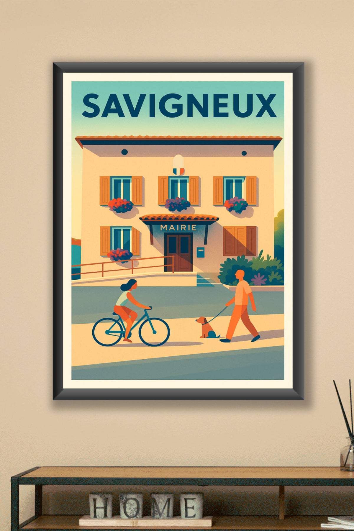 Affiche de Savigneux - Charme paisible et quotidien animé
