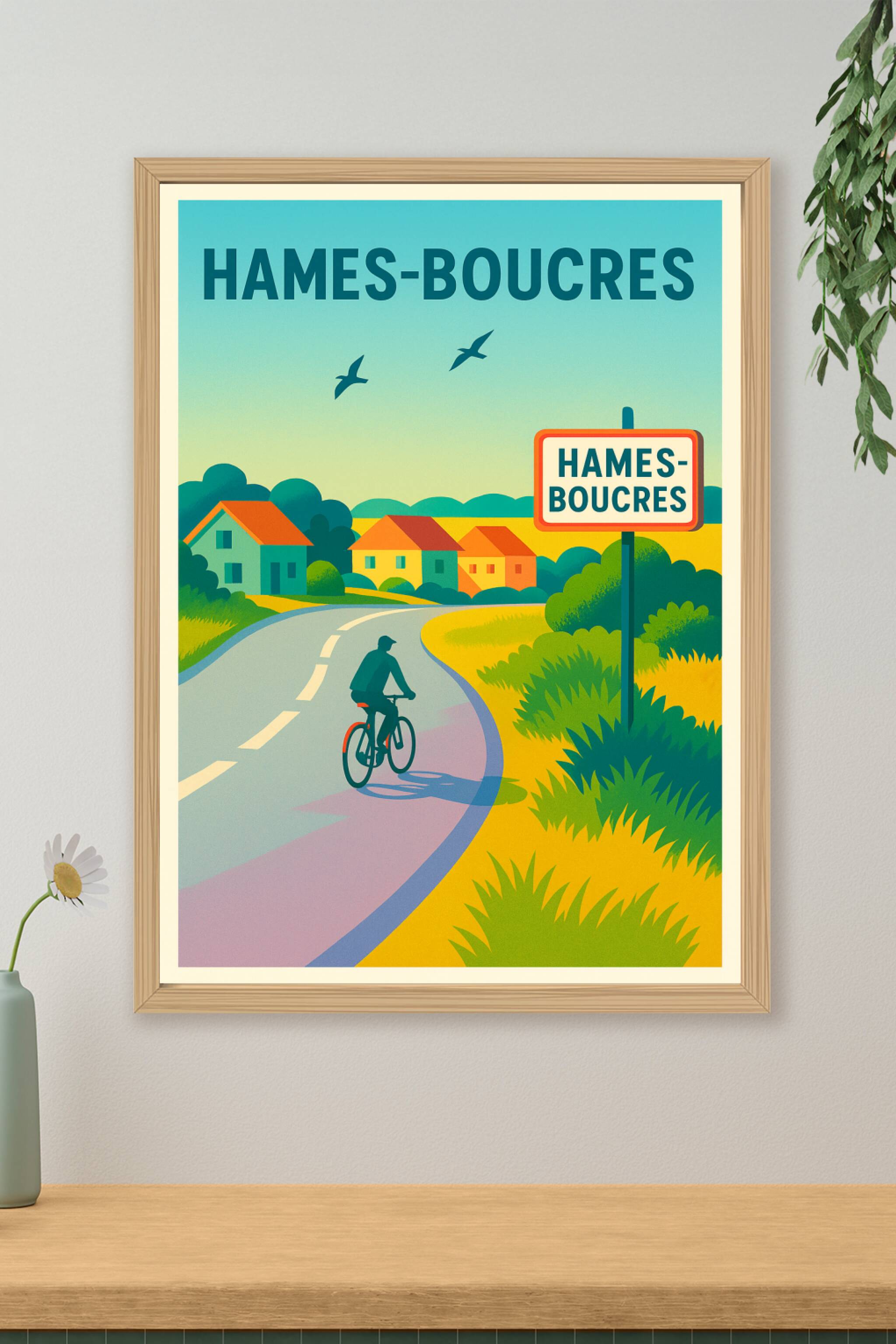 Affiche de Hames-Boucres - Escapade à vélo au cœur de la campagne