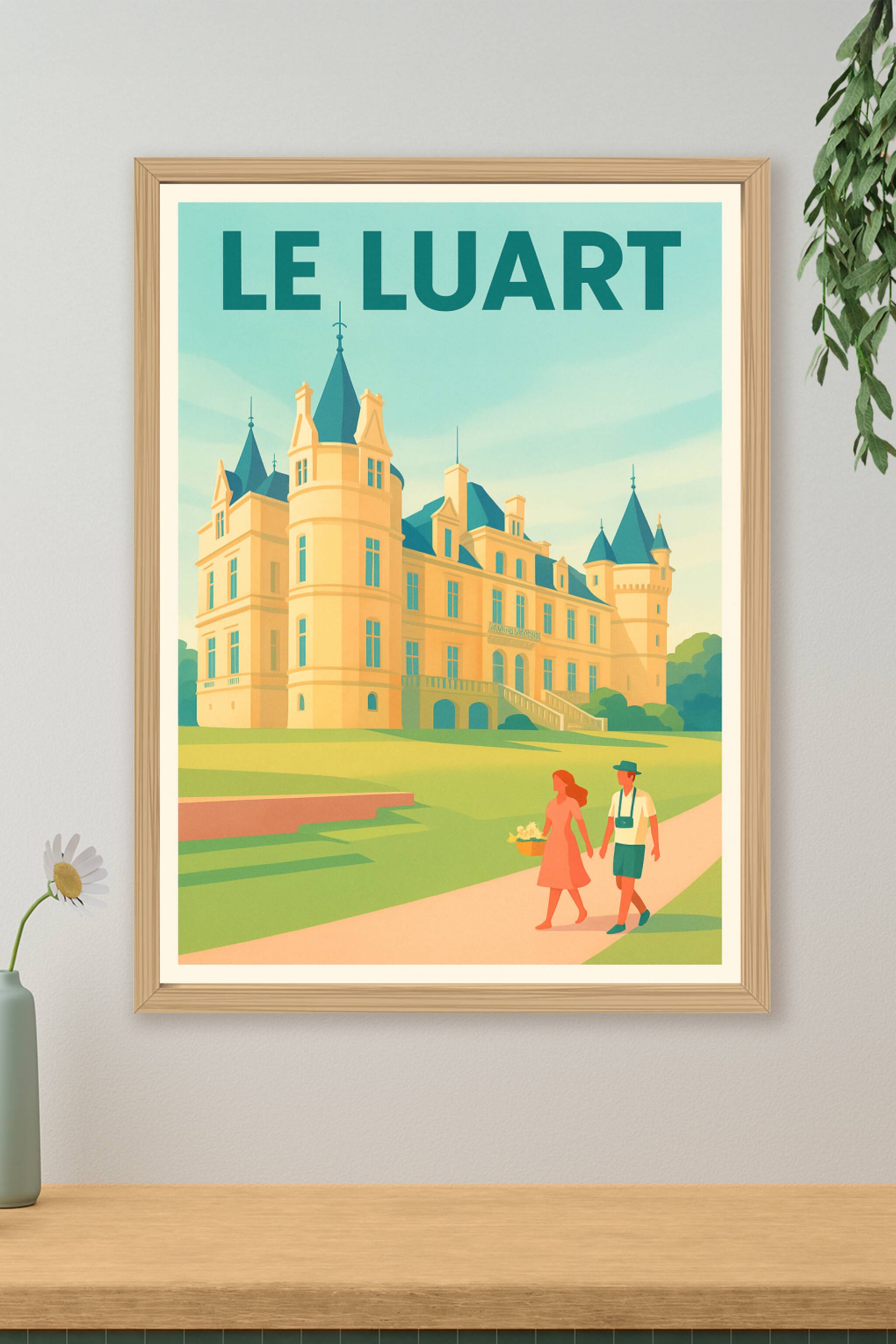Affiche de Le Luart - Charme et élégance du château normand