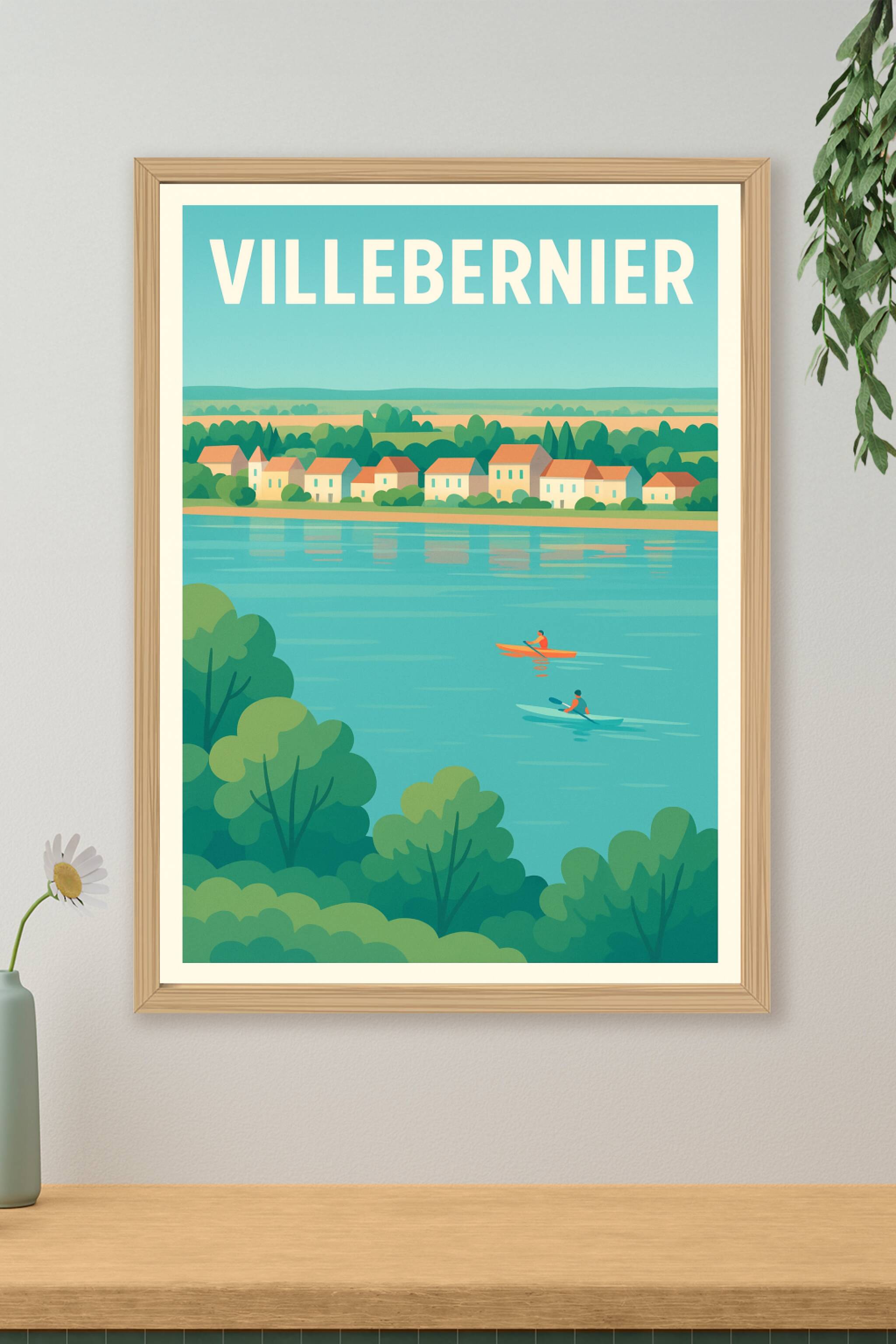 Affiche de Villebernier - Charme et sérénité au fil de l'eau