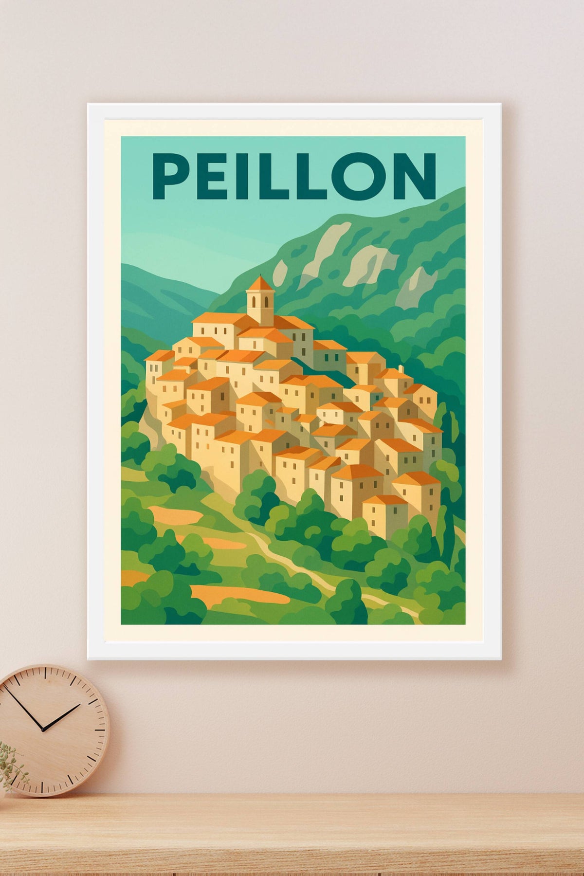 Affiche de Peillon - Village perché au charme méditerranéen