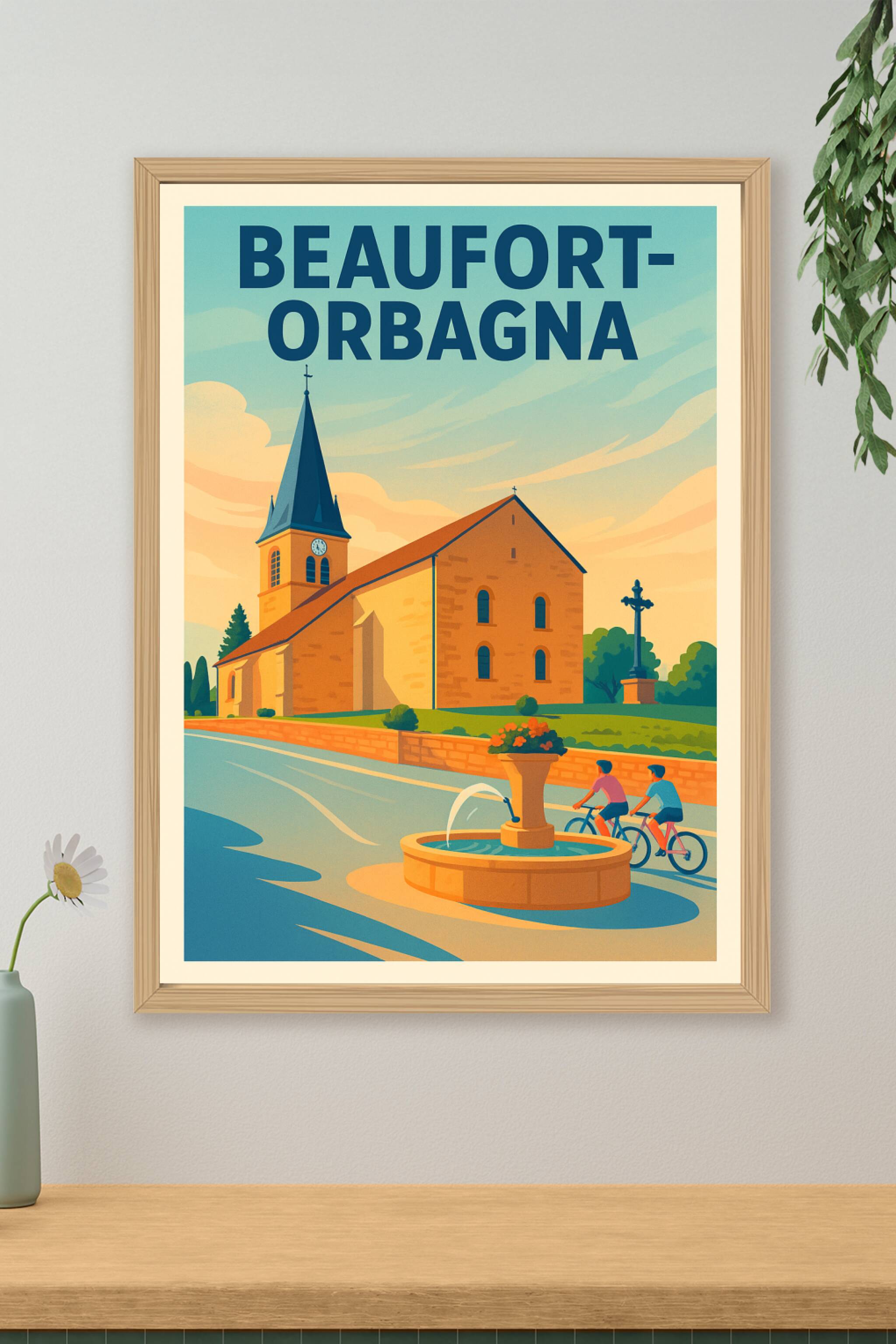 Affiche de Beaufort-Orbagna - Charme et Sérénité au Cœur du Village