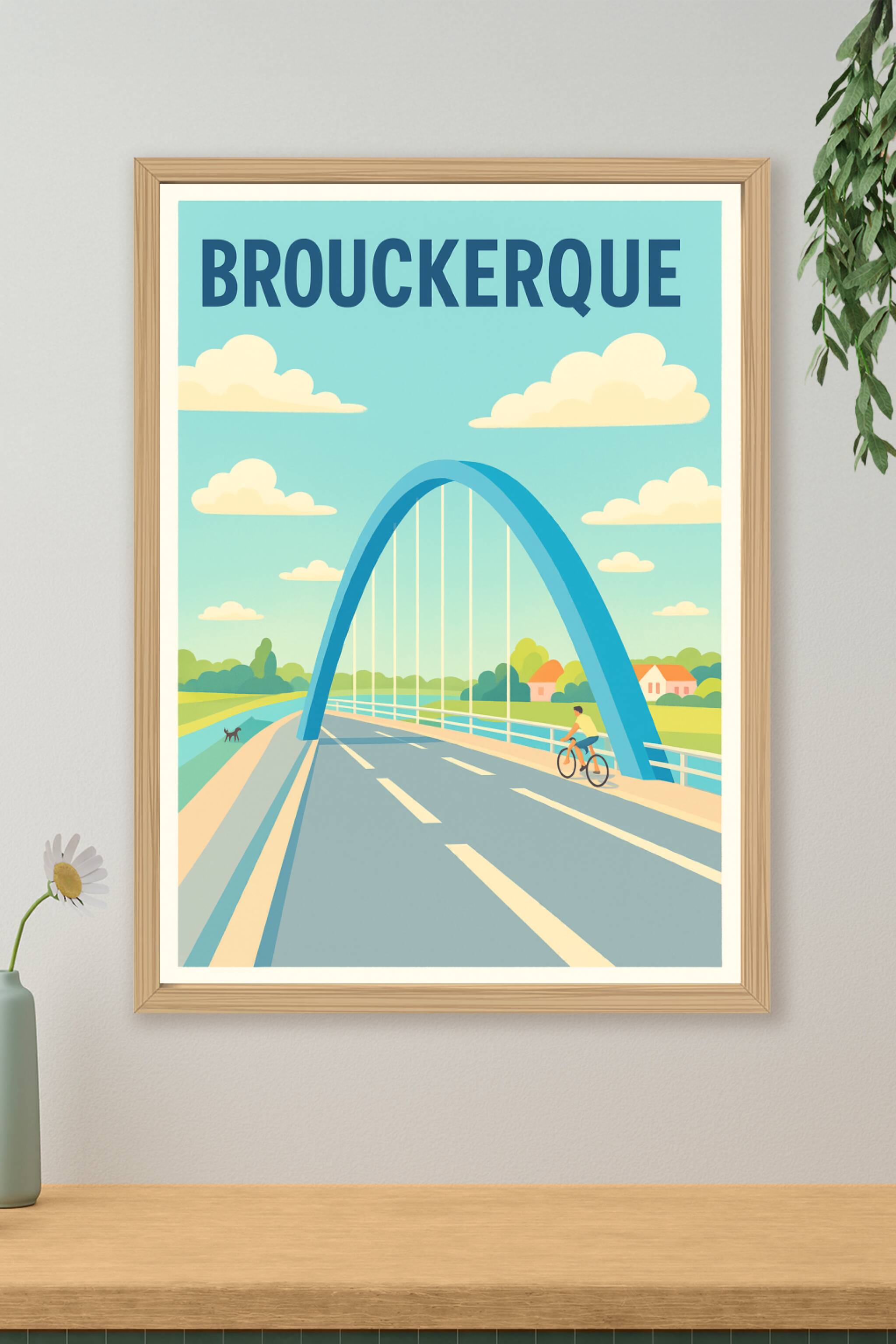 Affiche de Brouckerque - L'élégance architecturale au cœur du paysage