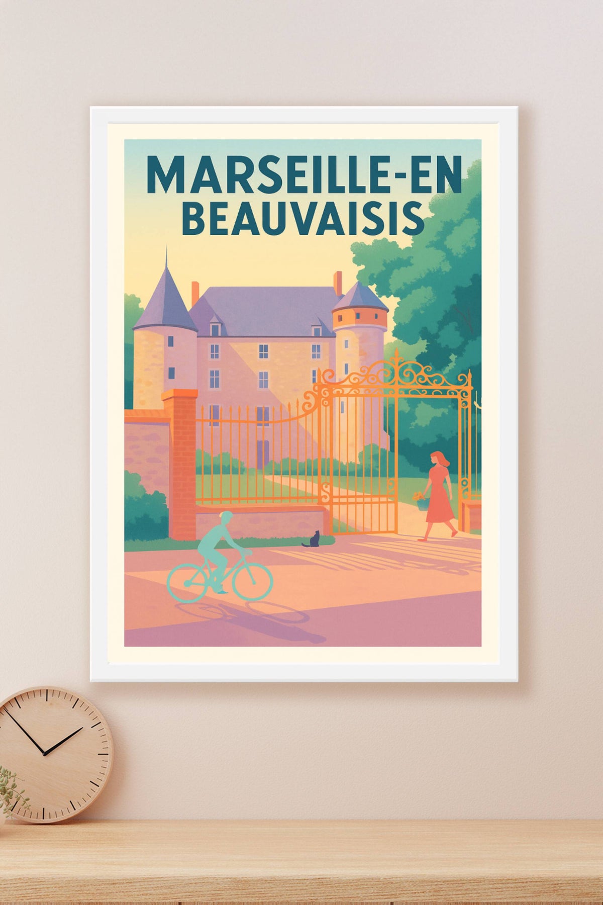 Affiche de Marseille-en-Beauvaisis - Charme et sérénité à la porte du château
