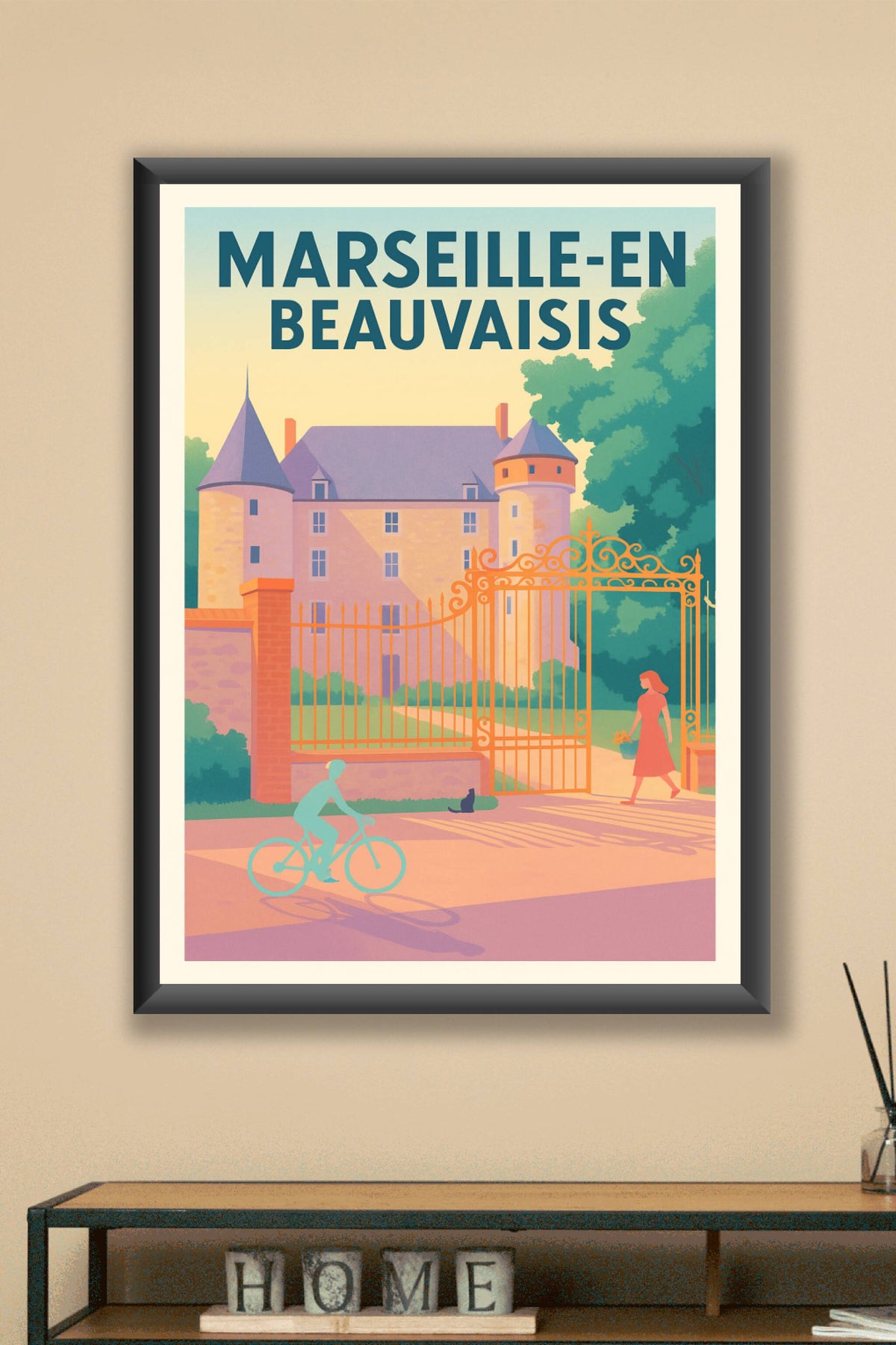 Affiche de Marseille-en-Beauvaisis - Charme et sérénité à la porte du château