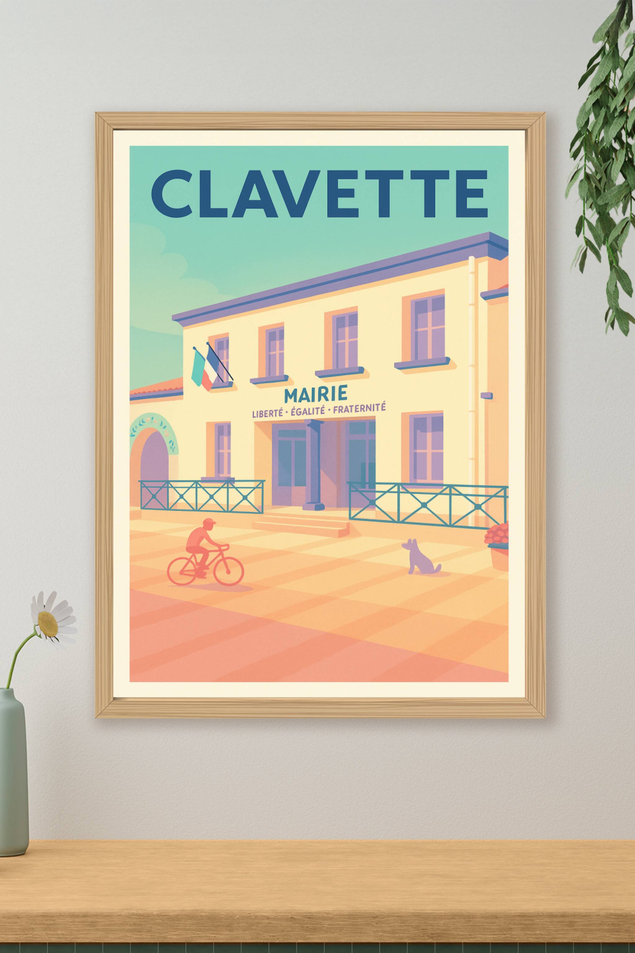 Affiche de Clavette - L'Esprit Paisible de la Mairie
