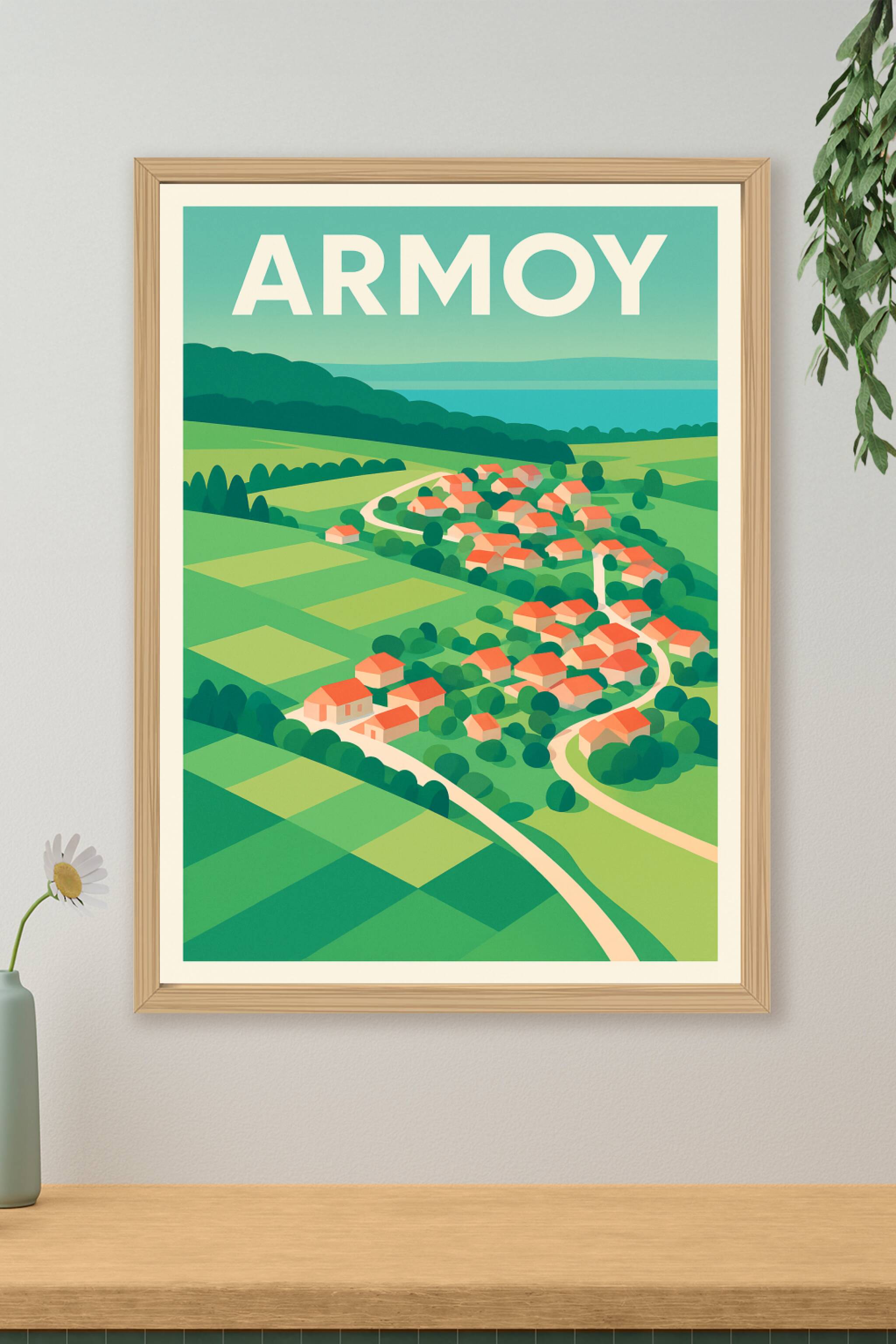 Affiche de Armoy - Charme paisible des paysages verdoyants