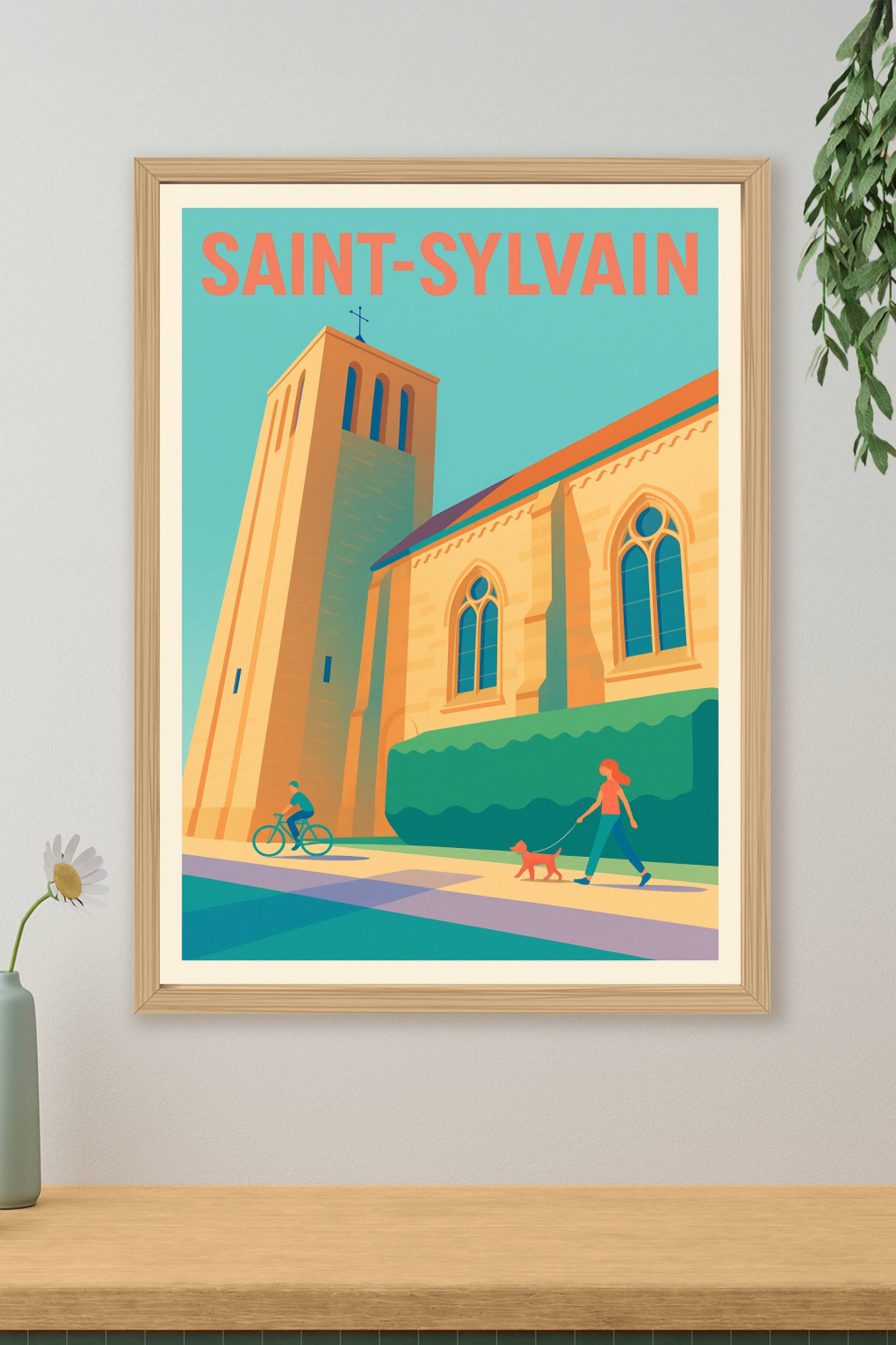 Affiche de Saint-Sylvain - Charme et sérénité au cœur du village