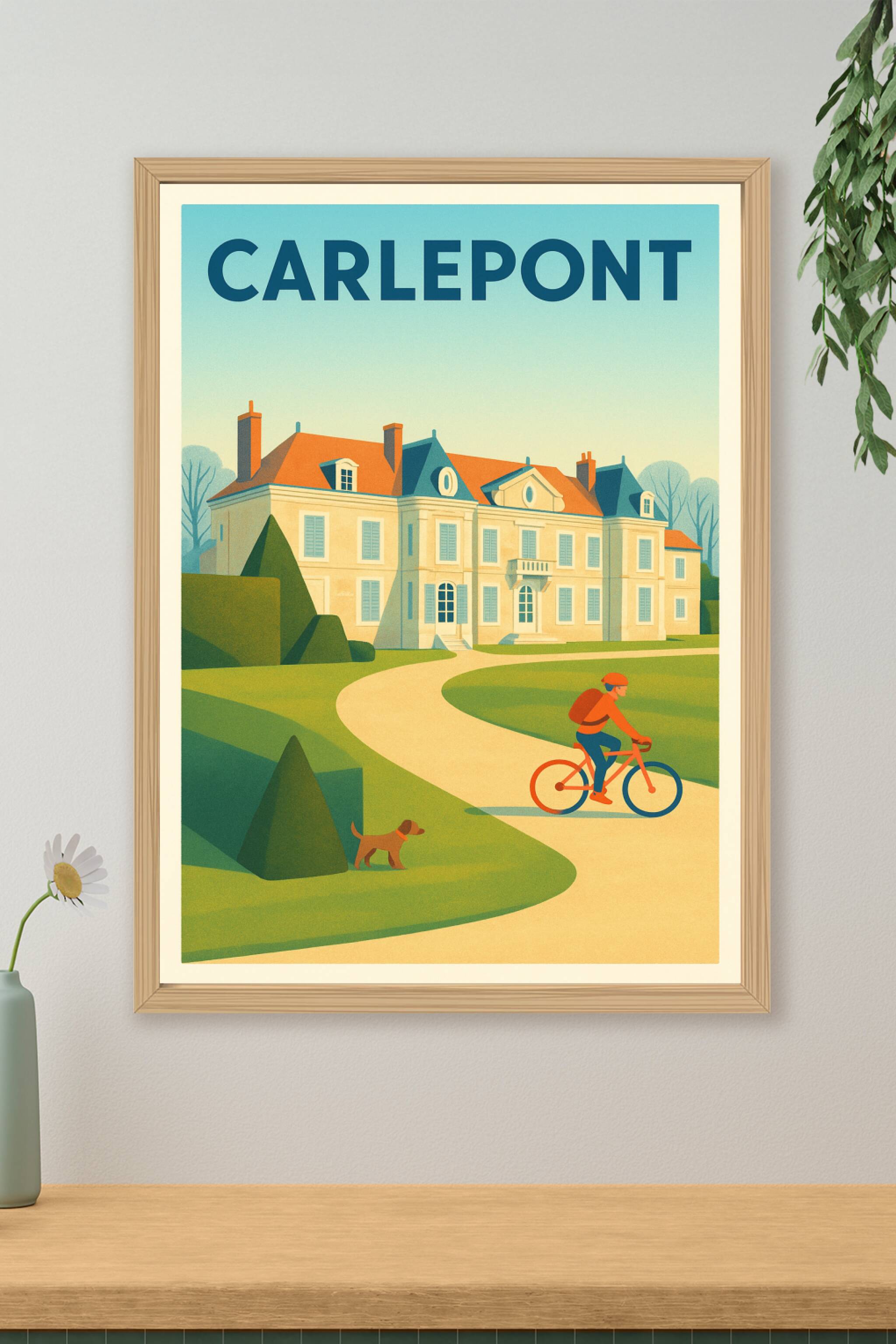Affiche de Carlepont - Charme et sérénité à vélo