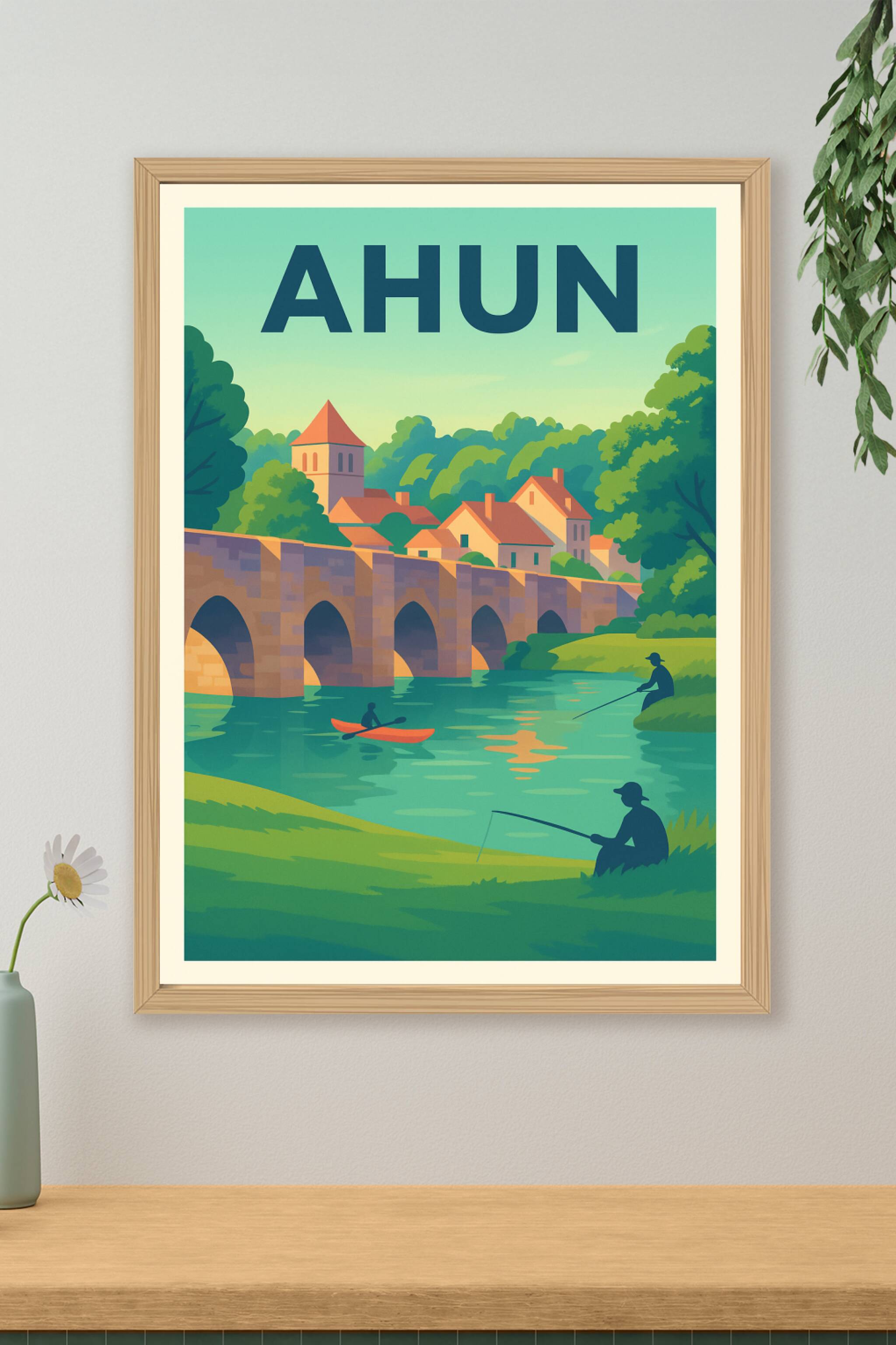 Affiche de Ahun - Charme paisible au fil de l'eau