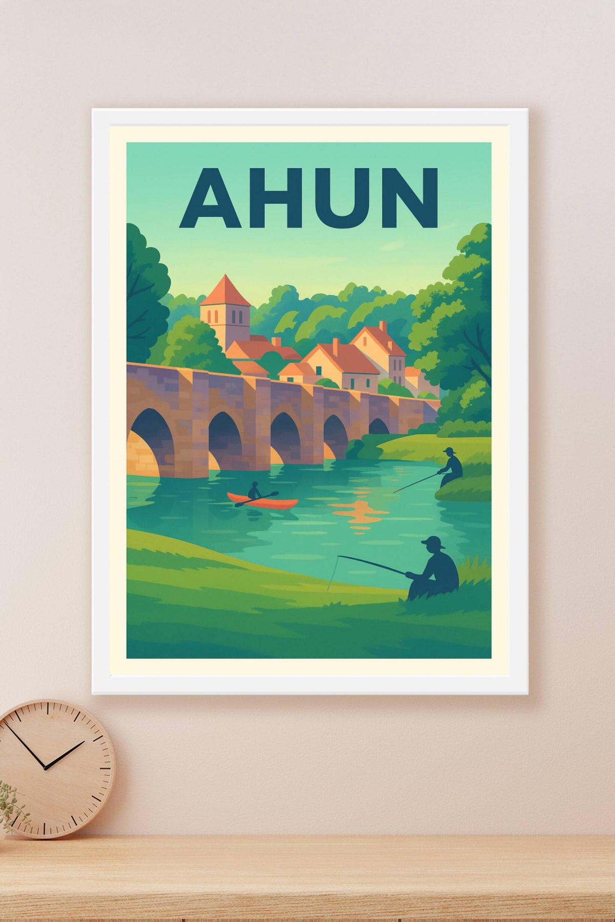 Affiche de Ahun - Charme paisible au fil de l'eau