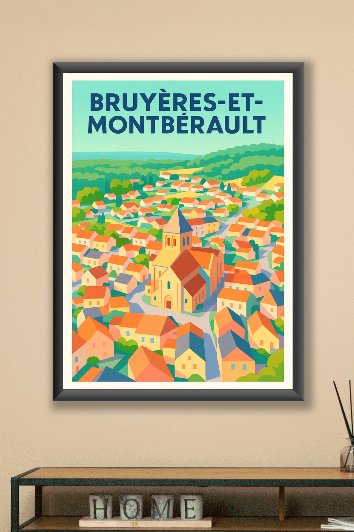 Affiche de Bruyères-et-Montbérault - Charme et sérénité au cœur du village
