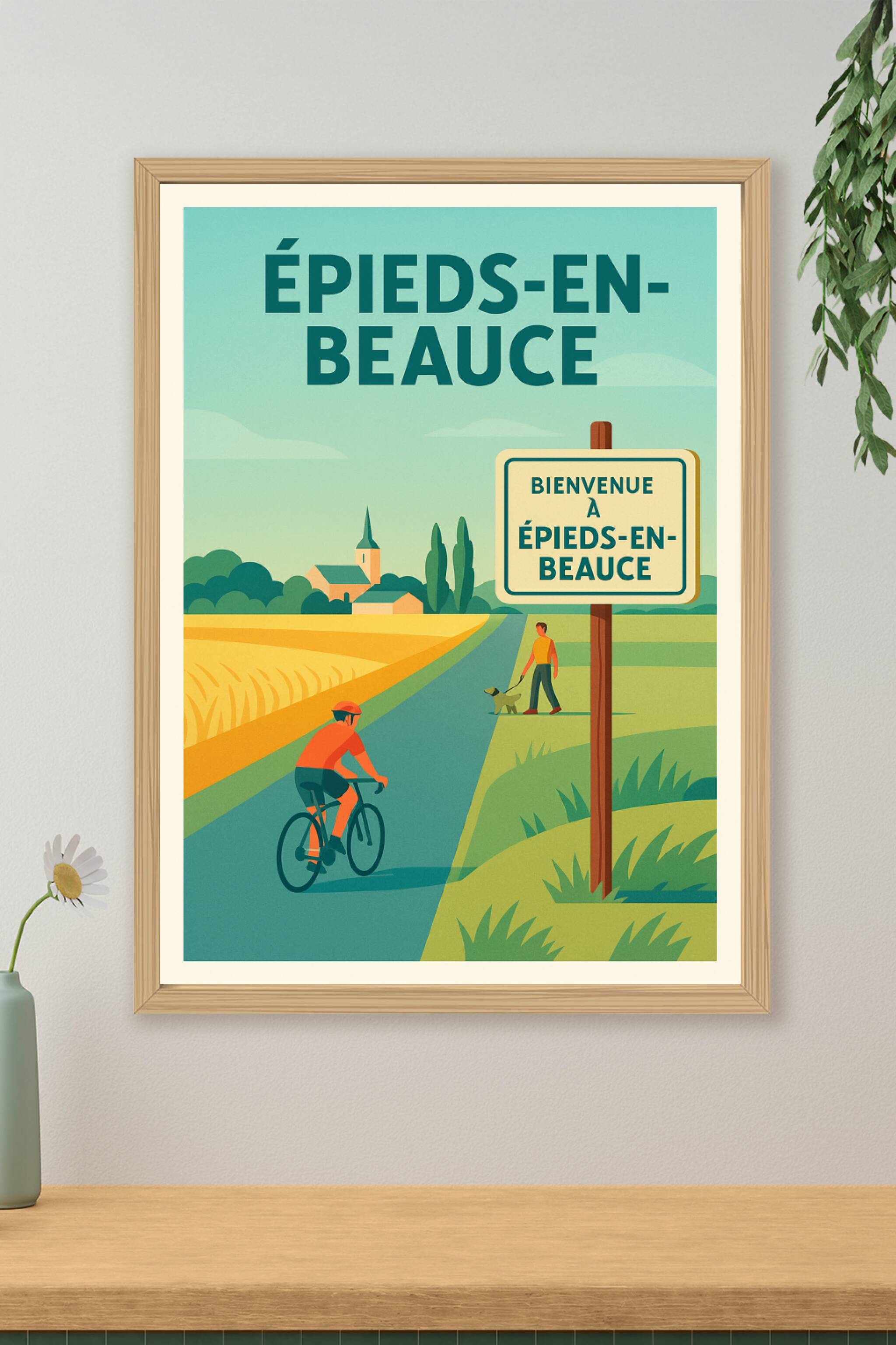 Affiche de Épieds-en-Beauce - Invitation à la douceur campagnarde