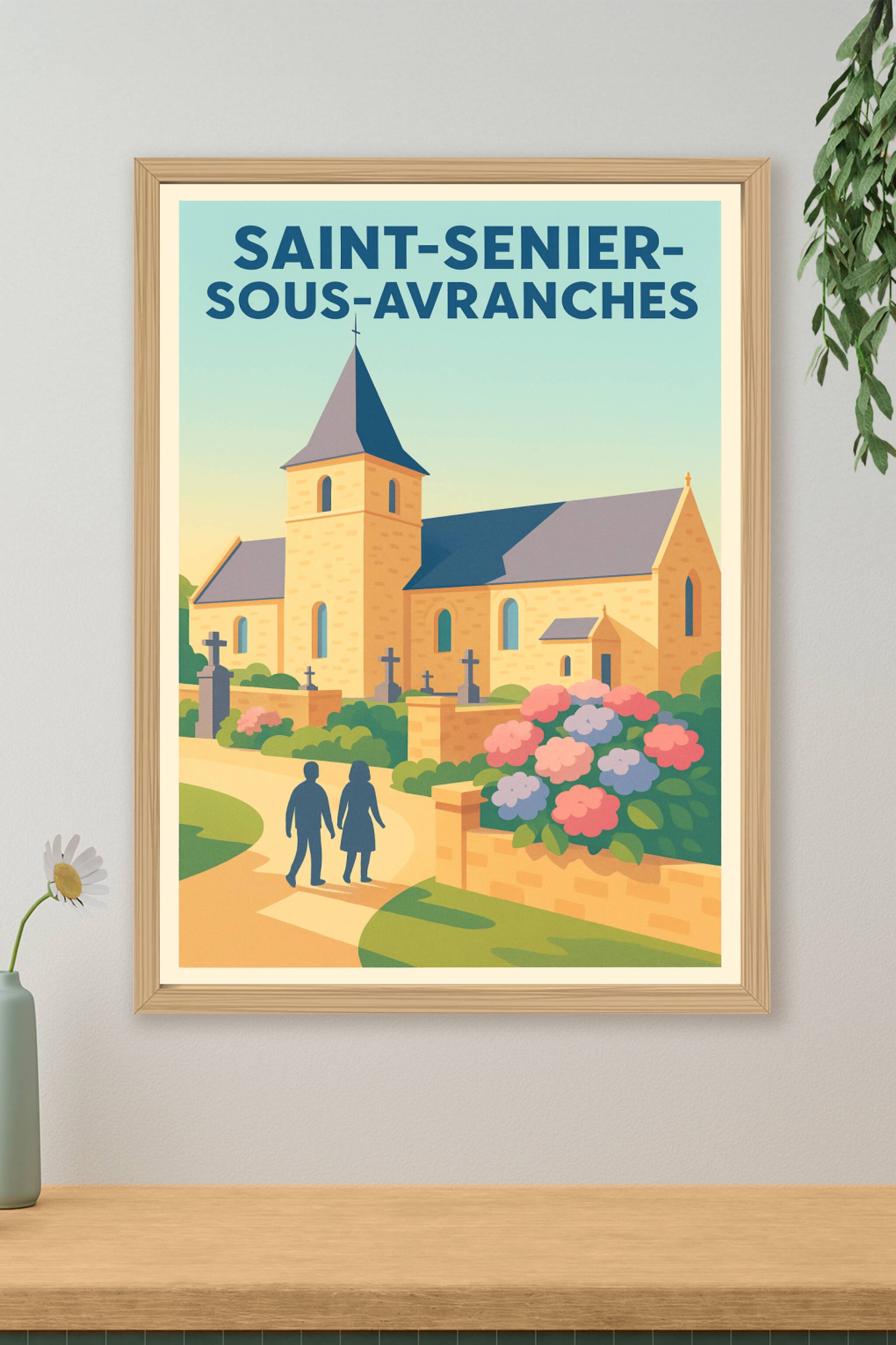Affiche de Saint-Senier-sous-Avranches - Un coin paisible et charmant