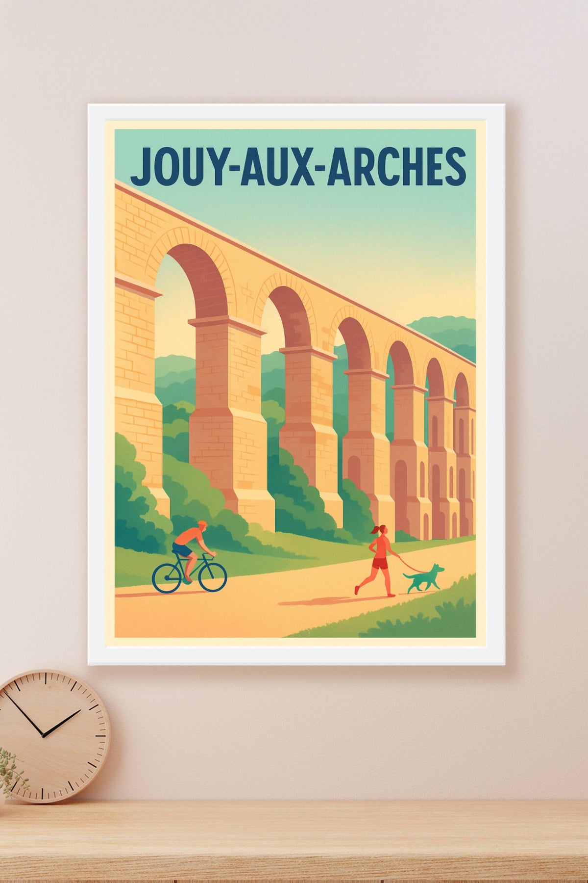Affiche de Jouy-aux-Arches - Promenade sous l'aqueduc historique