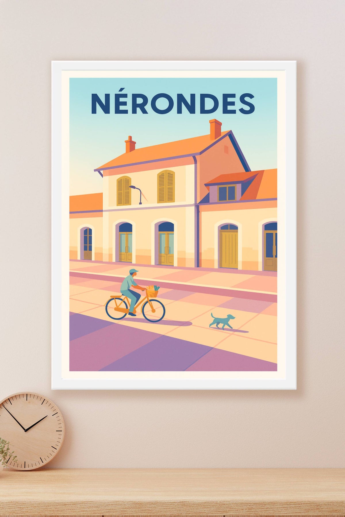 Affiche de Nérondes - Douceur de vie à vélo