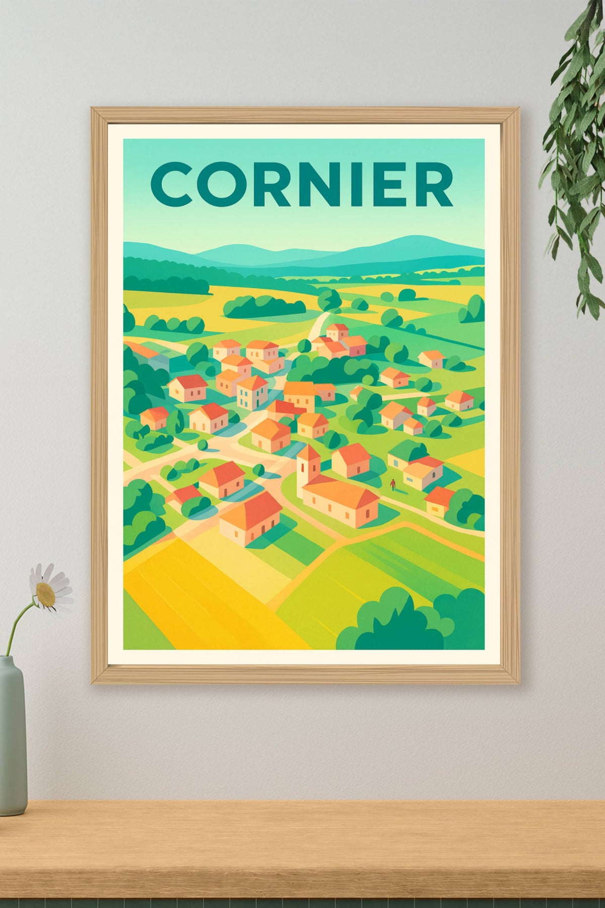 Affiche de Cornier - Charme bucolique et douceur de vivre