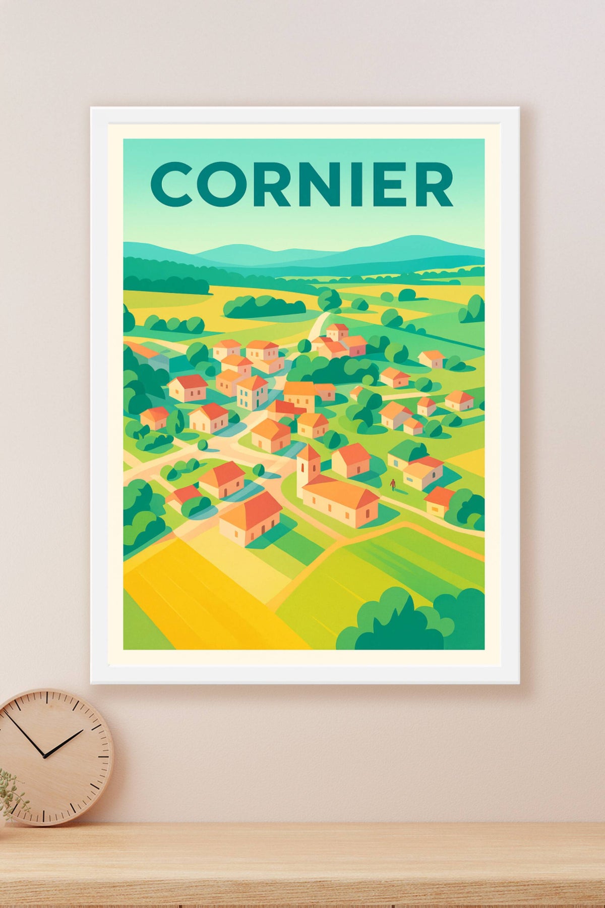 Affiche de Cornier - Charme bucolique et douceur de vivre