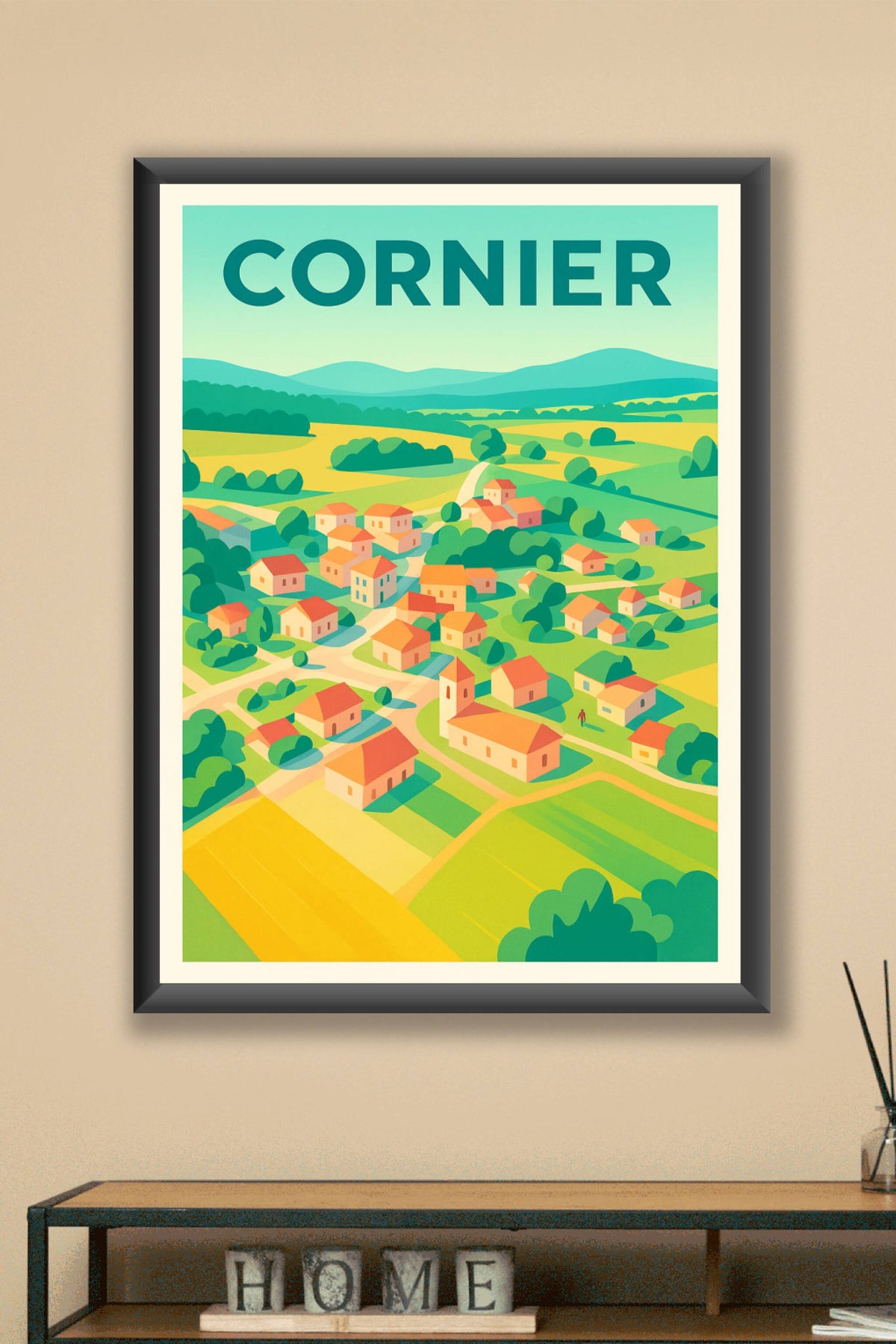Affiche de Cornier - Charme bucolique et douceur de vivre