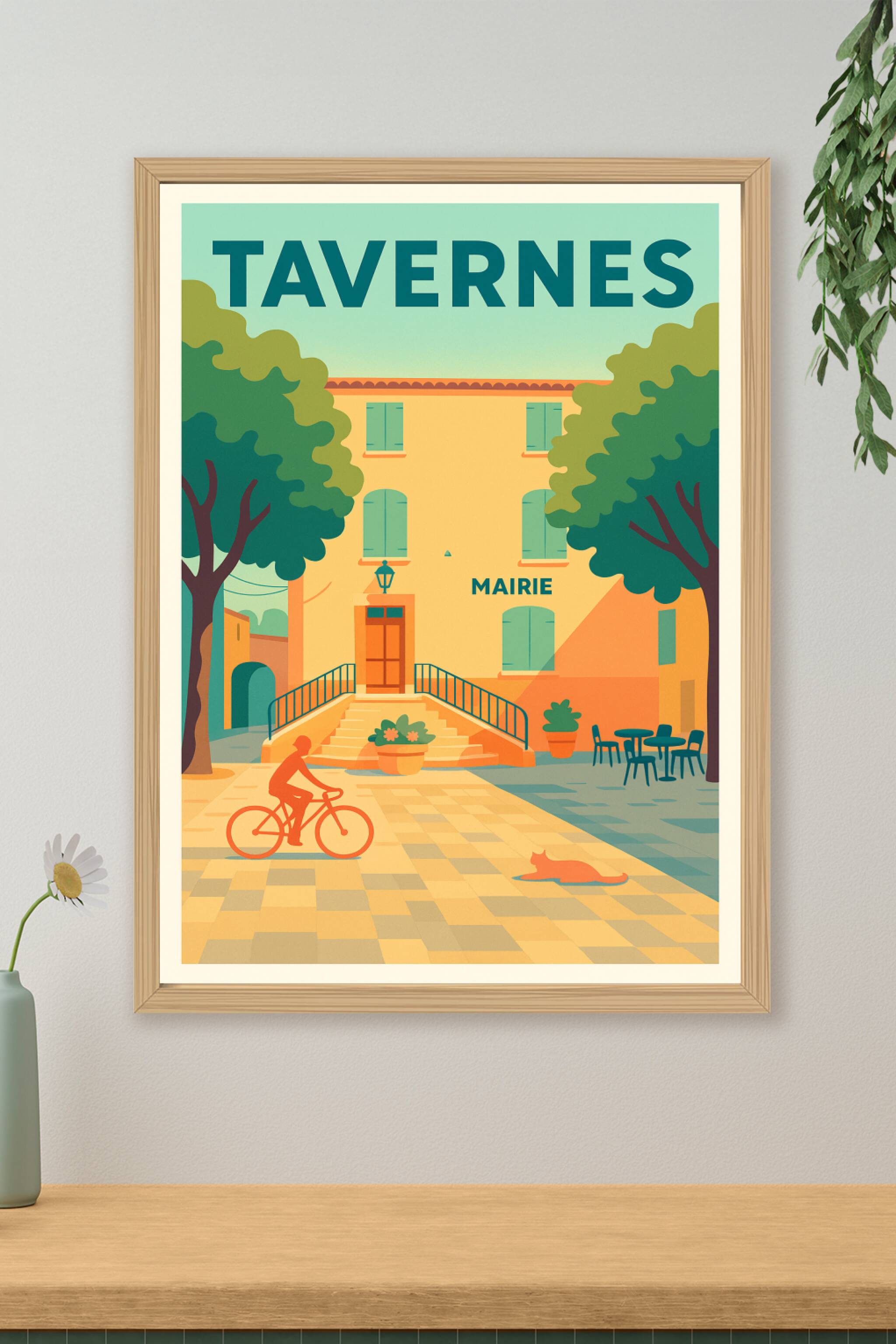 Affiche de Tavernes - Charme et quiétude en Provence