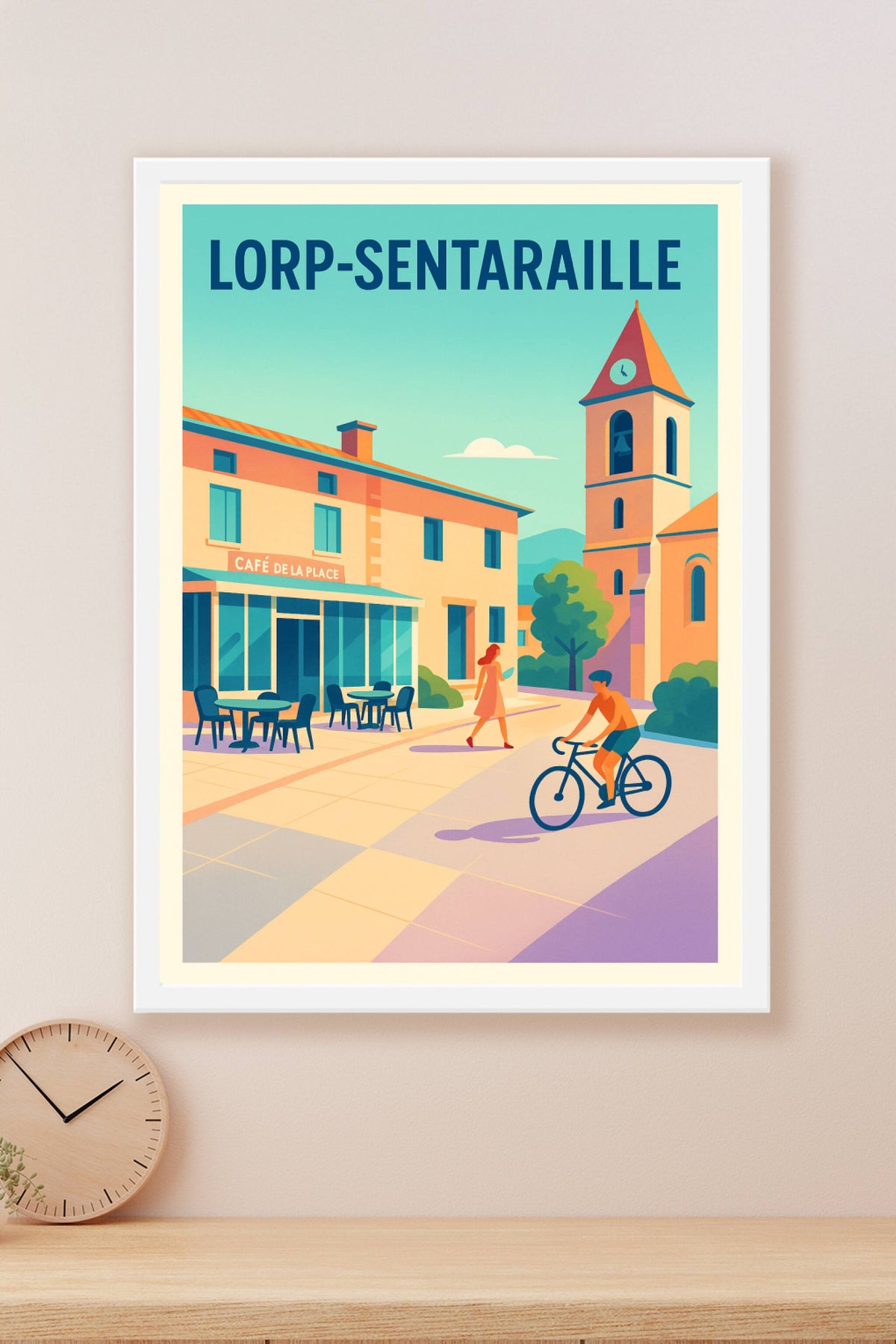 Affiche de Lorp-Sentaraille - Charme et douceur de la place centrale