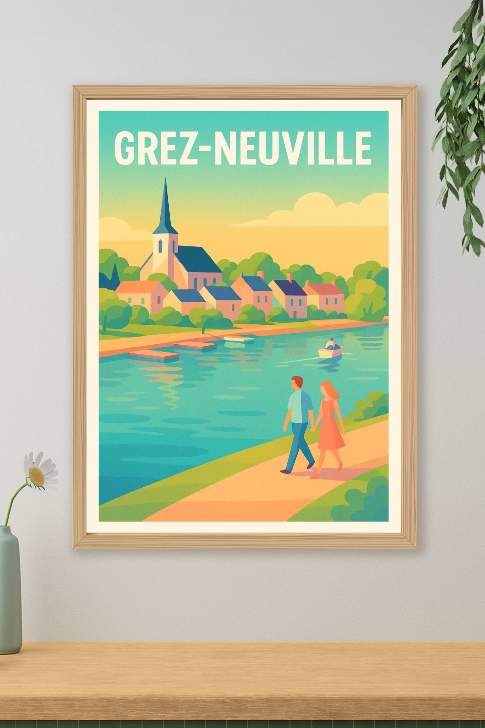 Affiche de Grez-Neuville - Charme bucolique au bord de l'eau
