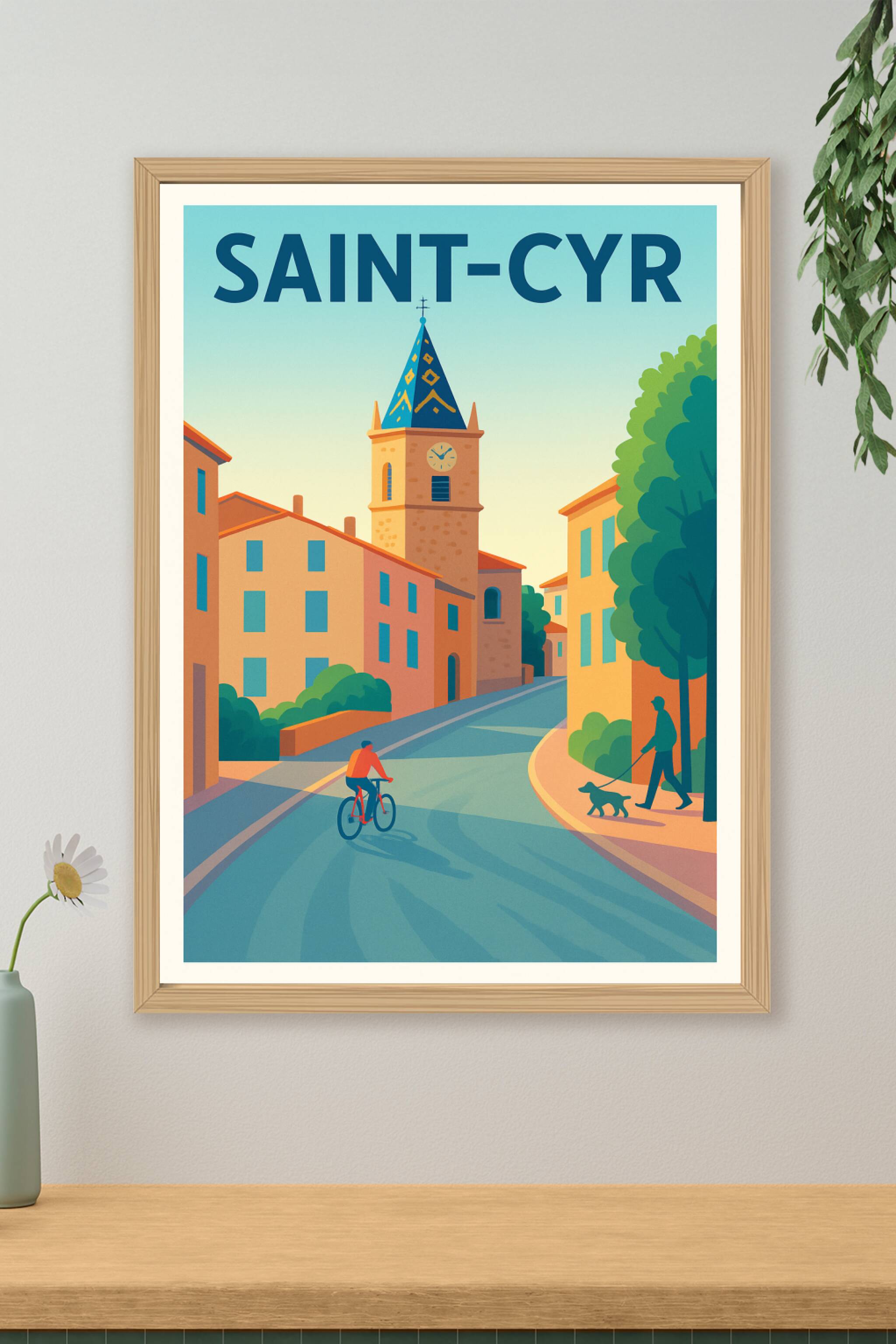 Affiche de Saint-Cyr - Instant de vie en douceur au cœur du village