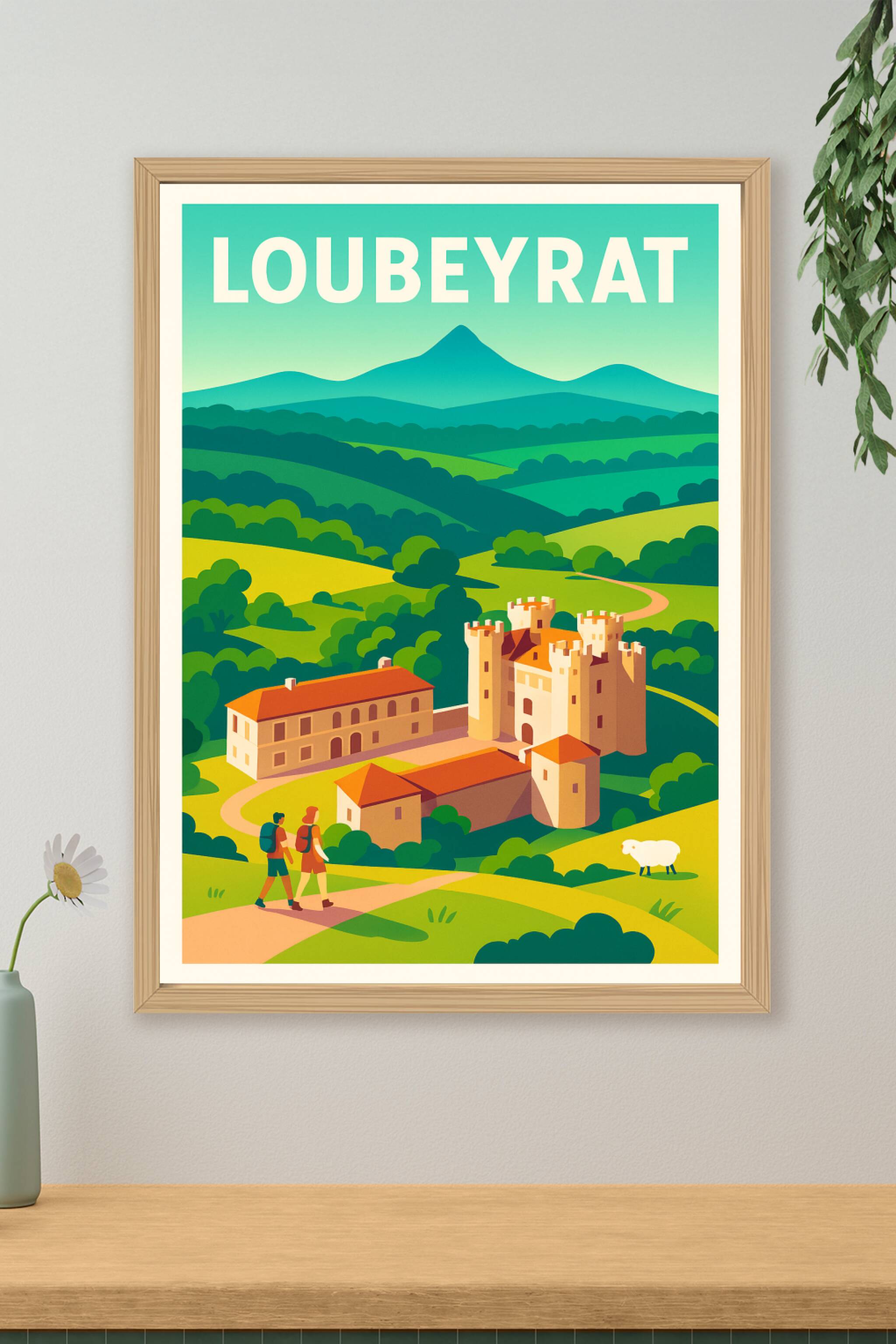 Affiche de Loubeyrat - Nature et patrimoine au cœur de l'Auvergne