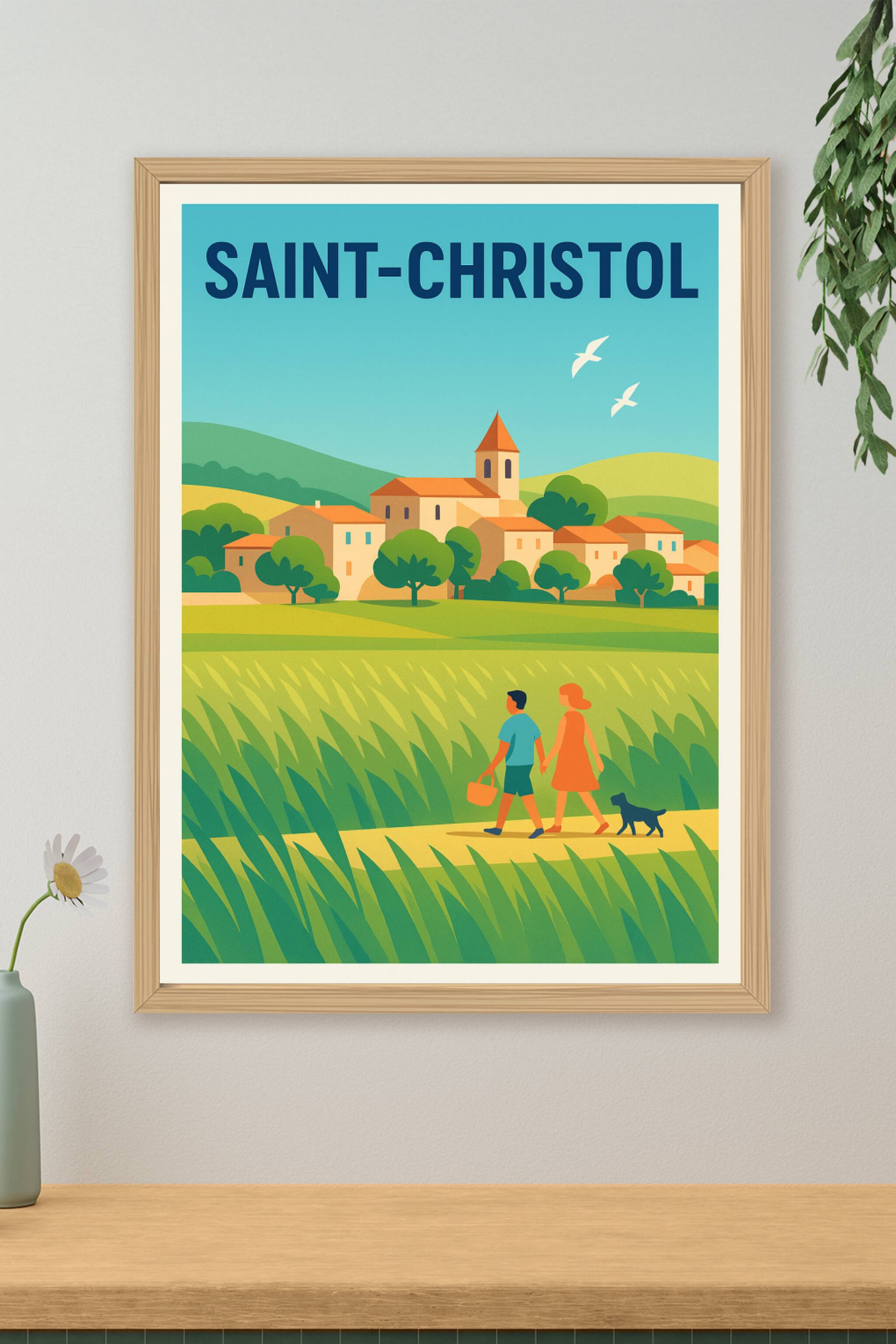 Affiche de Saint-Christol - Évasion champêtre et sérénité