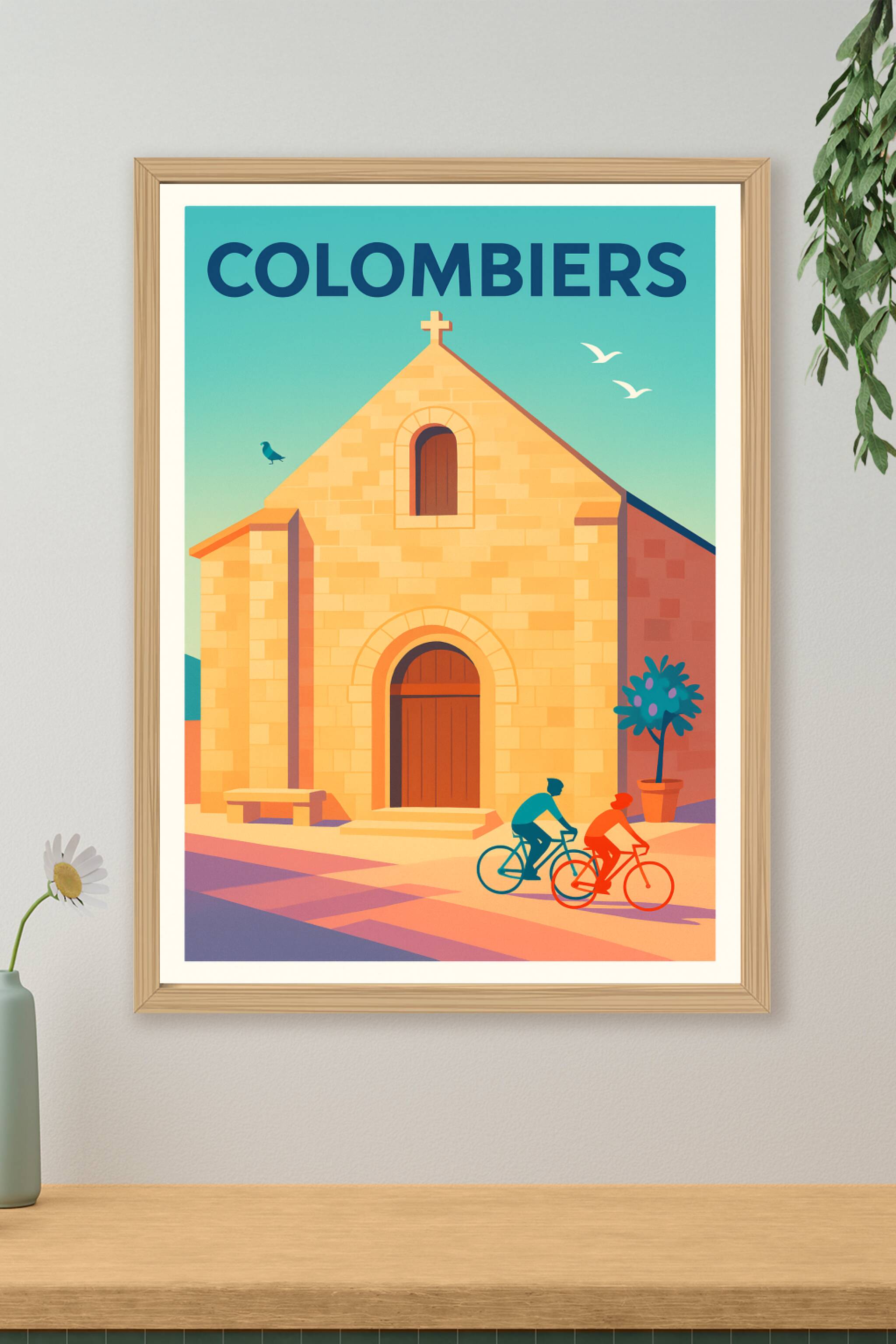 Affiche de Colombiers - Charme et sérénité au cœur du village